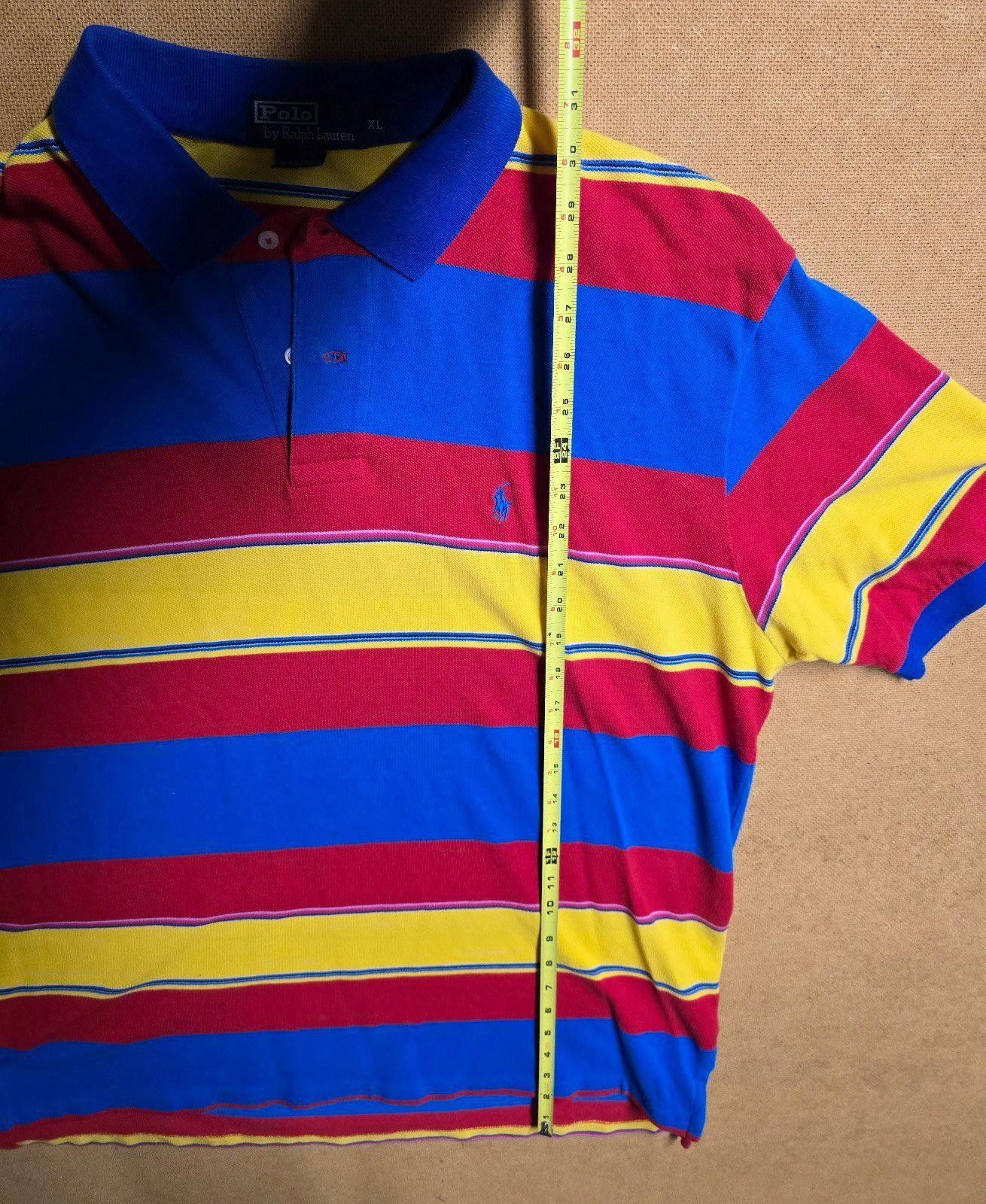 Polo Ralph Lauren Vintage Ralph Lauren Polo Shirt XL Yellow Stripes Size US XL / EU 56 / 4 - 6 Thumbnail
