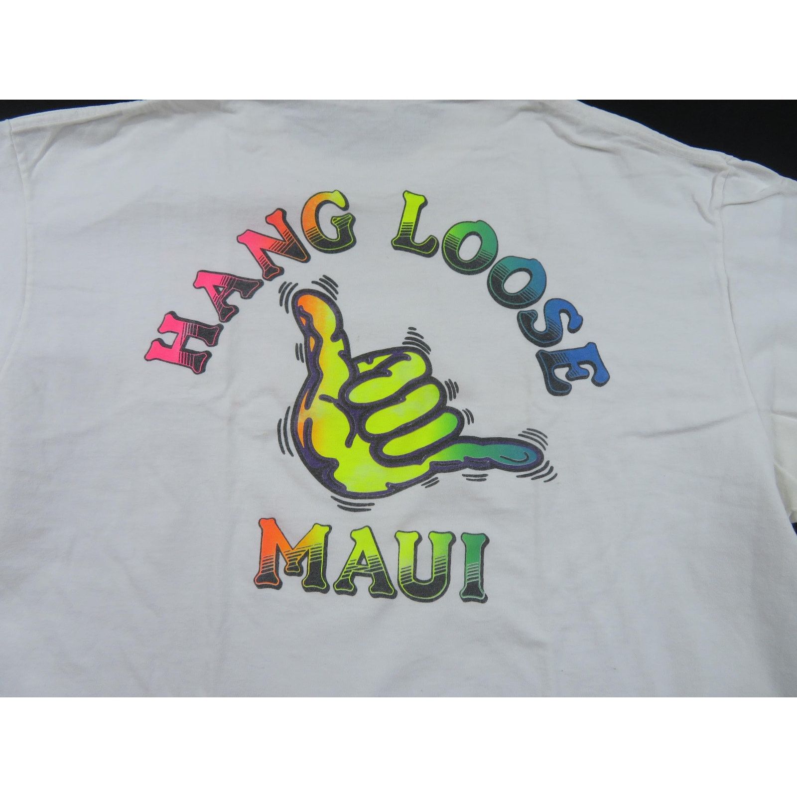 Other Hang Loose Hawaii Maui White T-shirt Sz XL 1990s Size US XL / EU 56 / 4 - 2 Thumbnail