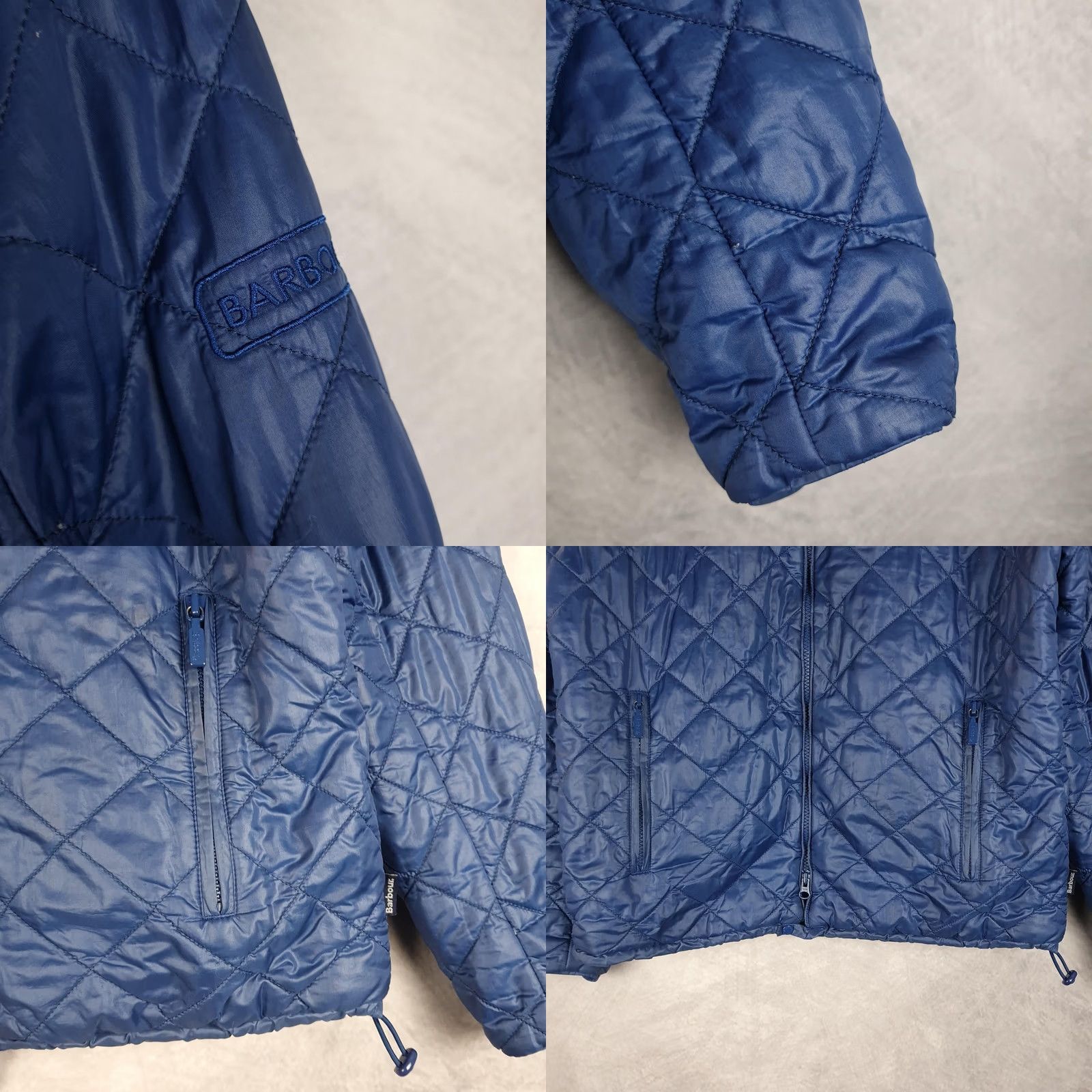 Barbour Barbour Fastback Quilt Jacket Mens Medium Blue Quilted Full Zip Lightweight Size US M / EU 48-50 / 2 - 8 Thumbnail