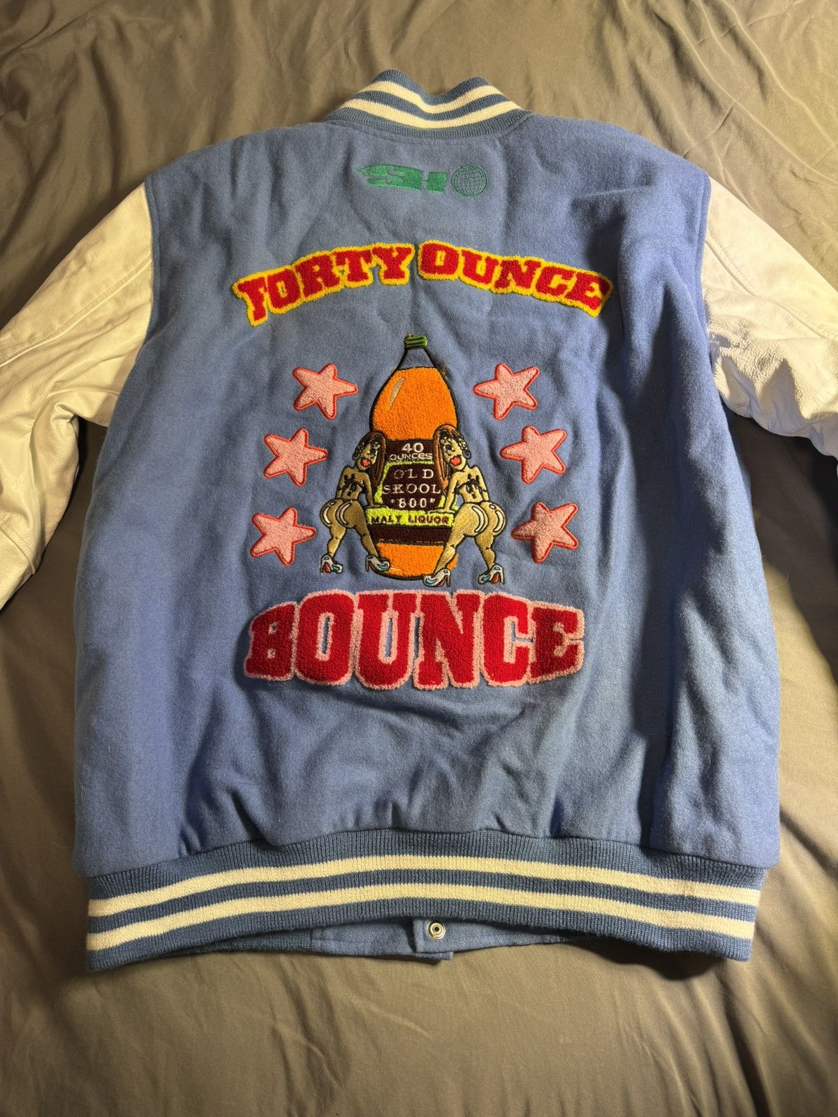 Other Spencer Hodges 40oz Boys Varsity Jacket Large Blue Letterman Size US L / EU 52-54 / 3 - 2 Thumbnail