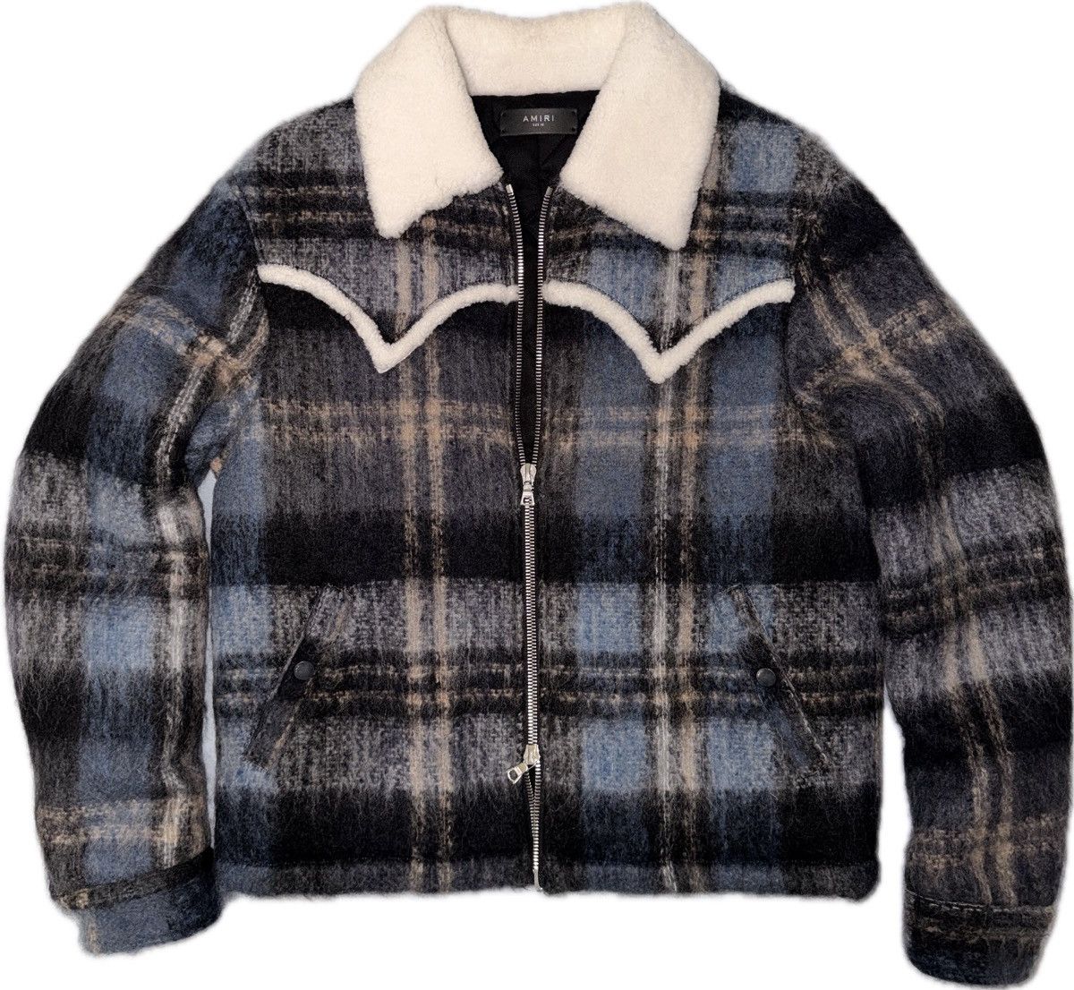 Amiri Amiri Plaid Shearling Jacket Size US L / EU 52-54 / 3 - 1 Thumbnail