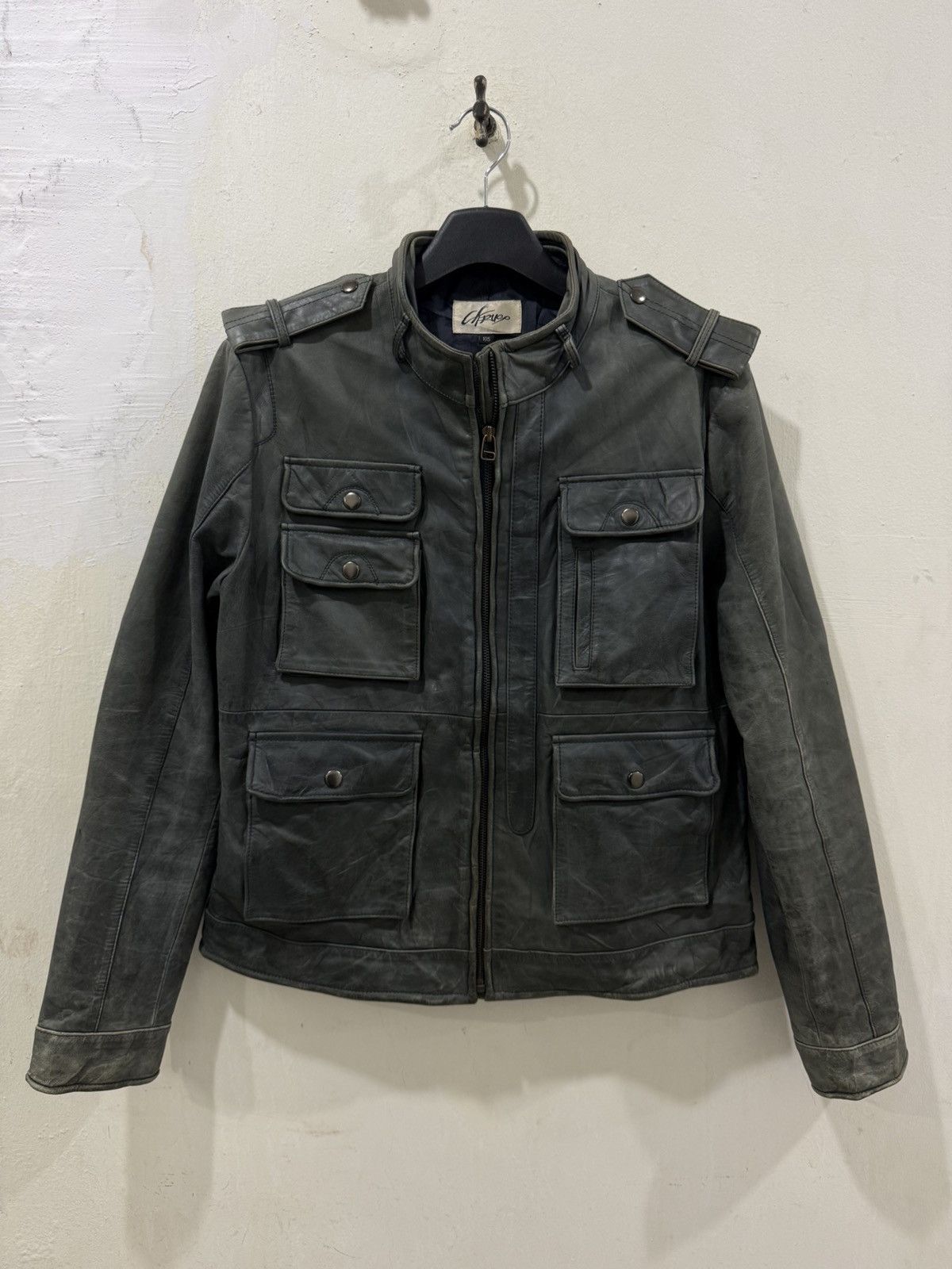 Caruso VTG CARUSO M65 Leather Jacket Size US L / EU 52-54 / 3 - 2 Thumbnail