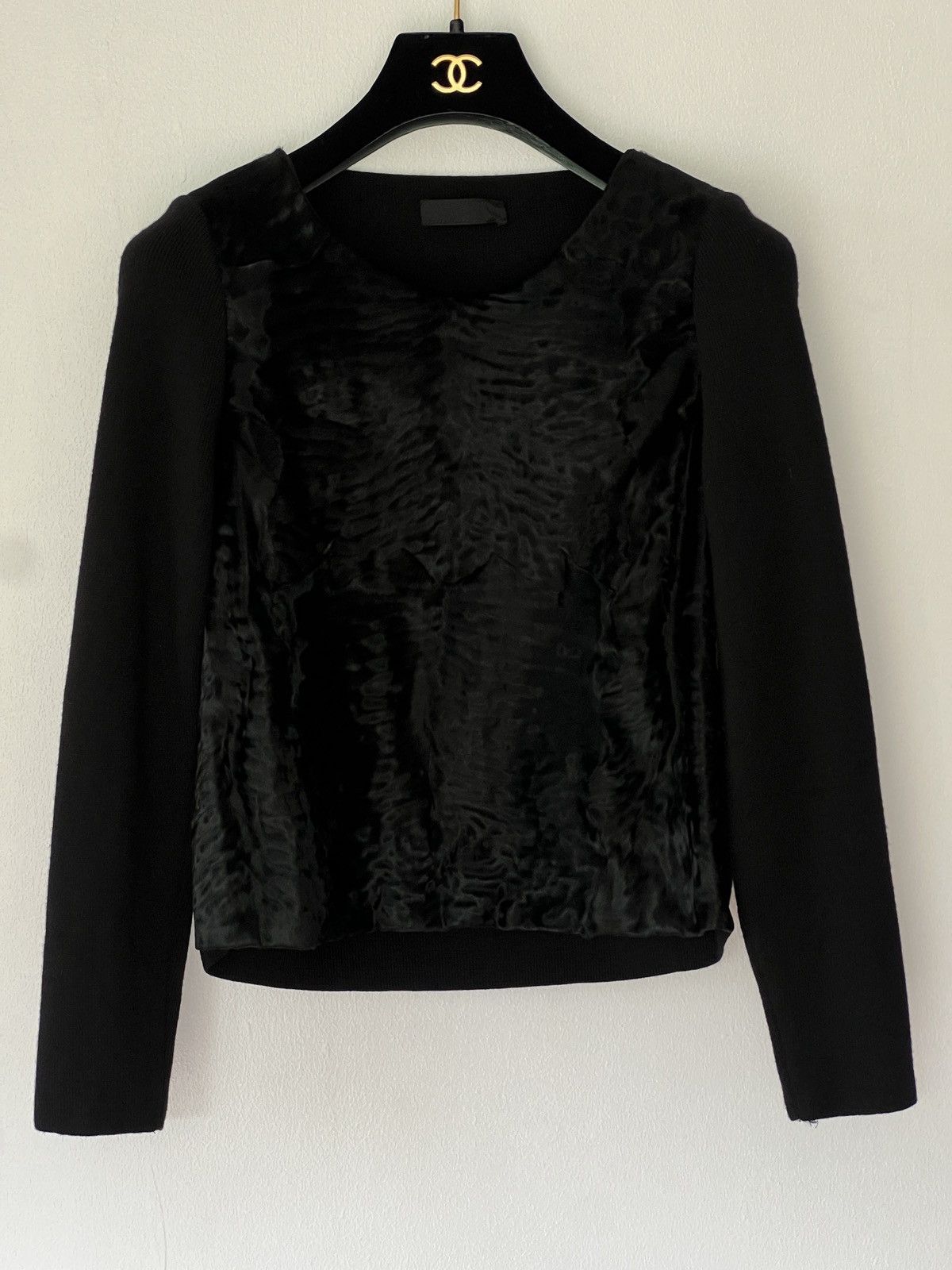 Prada Prada Fall 1998 astrakhan sweater Size S / US 4 / IT 40 - 2 Thumbnail