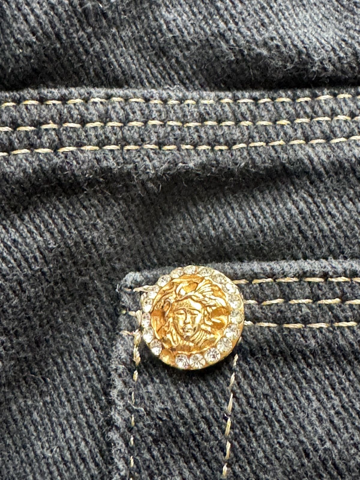 Versace Jeans Couture 90s Vintage Versace Jeans Medusa Logo Size 32" / US 10 / IT 46 - 5 Thumbnail