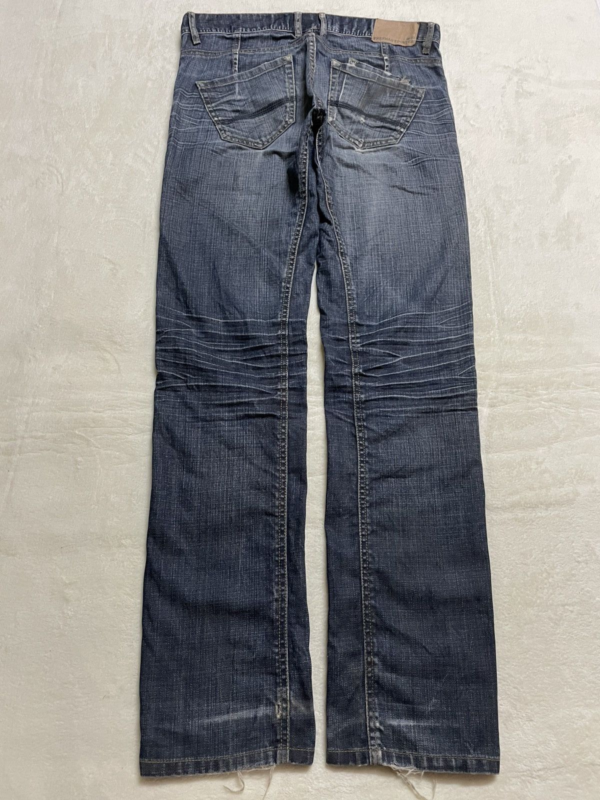 Freeman T. Porter Vintage Freeman T.Porter Faded Distressed Dark Jeans Size US 34 / EU 50 - 11 Thumbnail