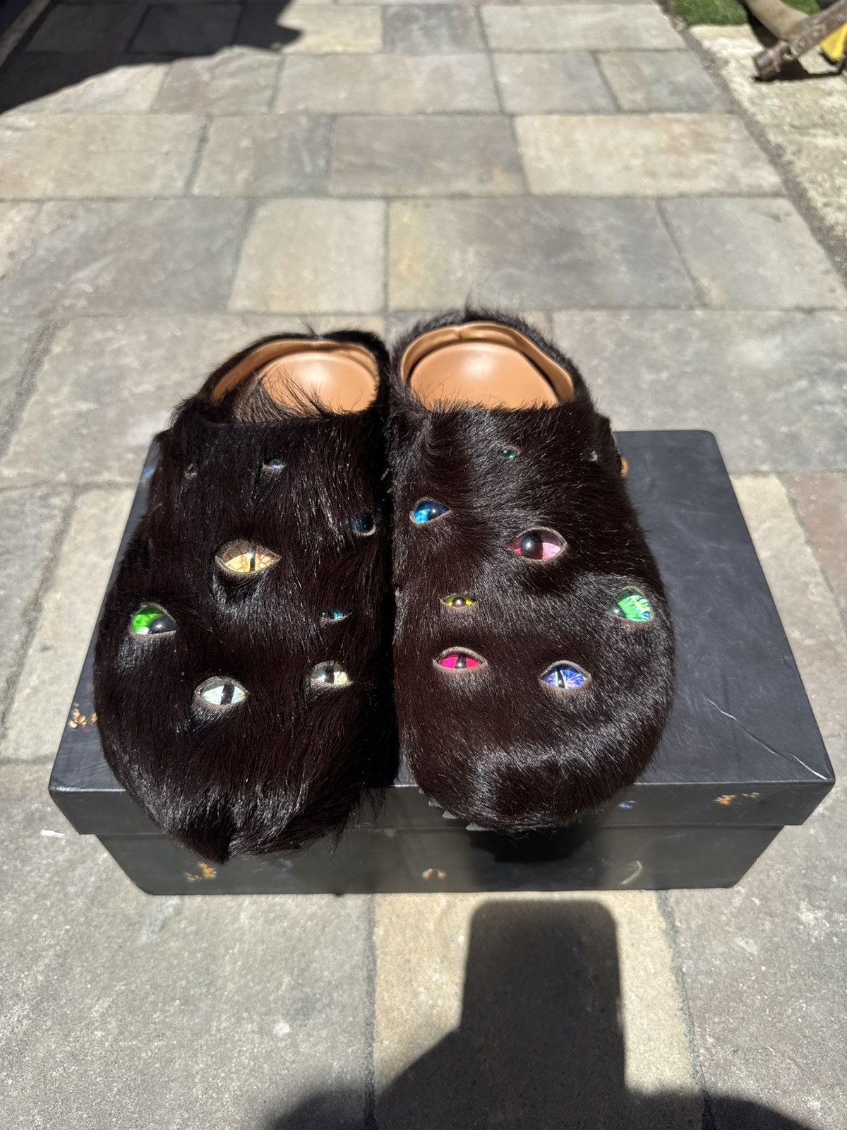 ESENES Brown Eyeball Mules