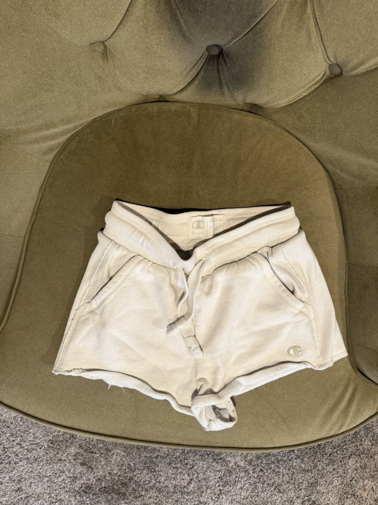 Champion Champion Light Beige Canvas Shorts Size 26" / US 2 / IT 38 - 1 Thumbnail