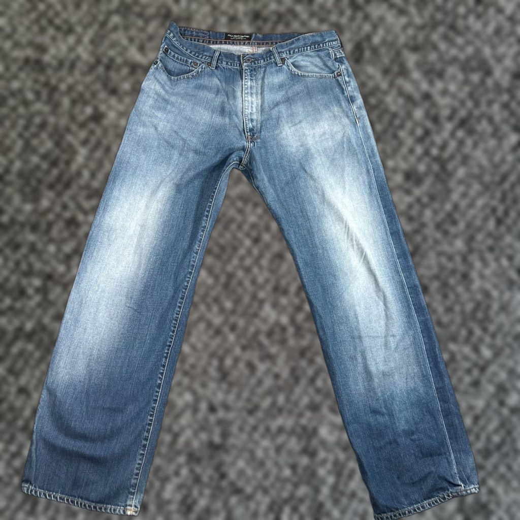 Polo Ralph Lauren VINTAGE Polo Ralph Lauren Jeans Men 36x32 Blue Straight 5 Pocket Cotton Denim 90s Size US M / EU 48-50 / 2 - 1 Thumbnail