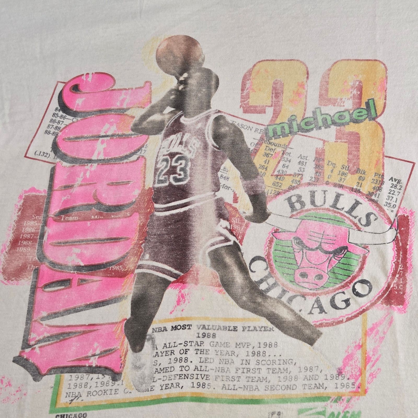 Salem Sportswear Michael Jordan Chicago Bulls Vintage Salem Sportswear Tee XL Size US XL / EU 56 / 4 - 2 Thumbnail