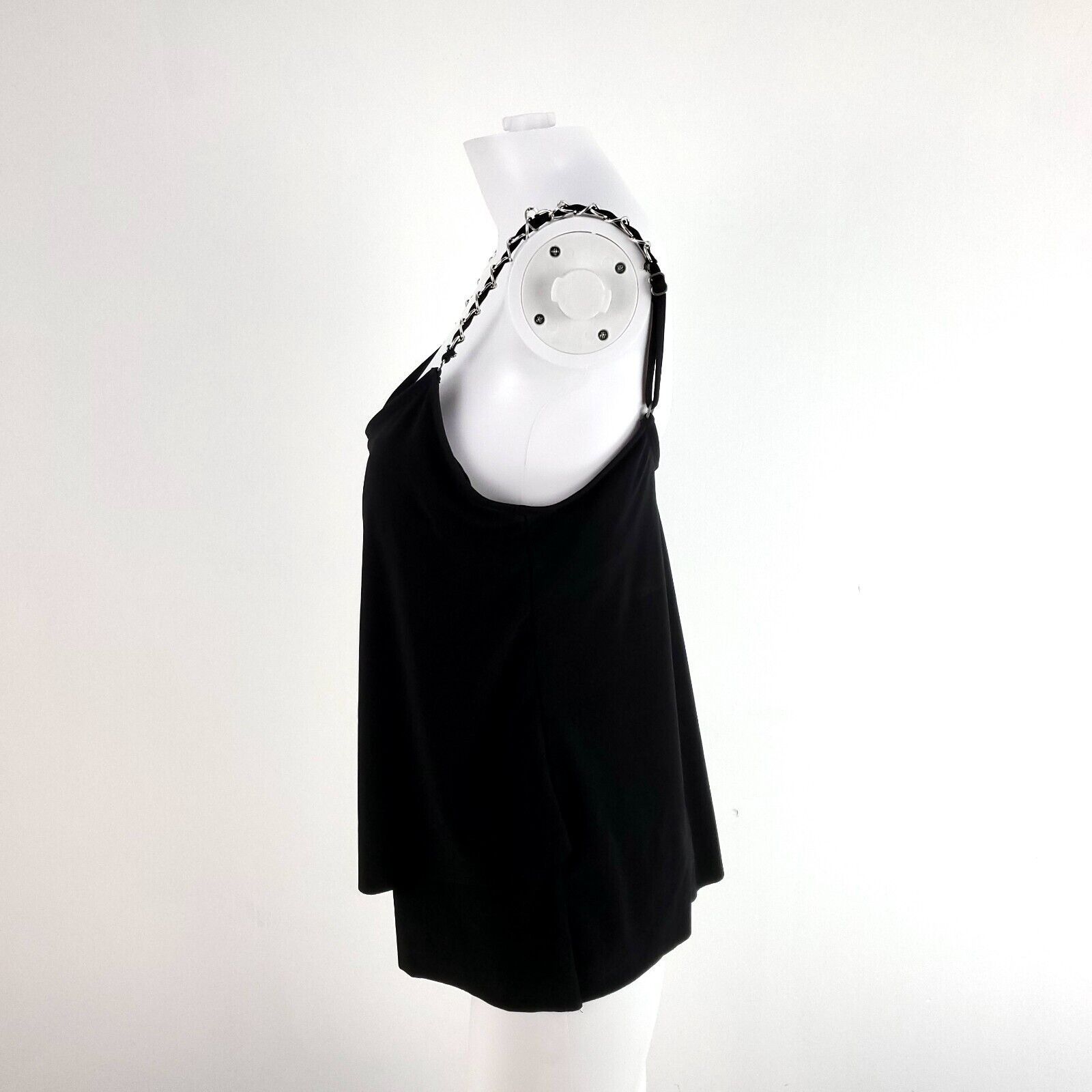 Designer Aqua Green Black Small Tankini Strap Polyester Spandex Size S / US 4 / IT 40 - 2 Thumbnail