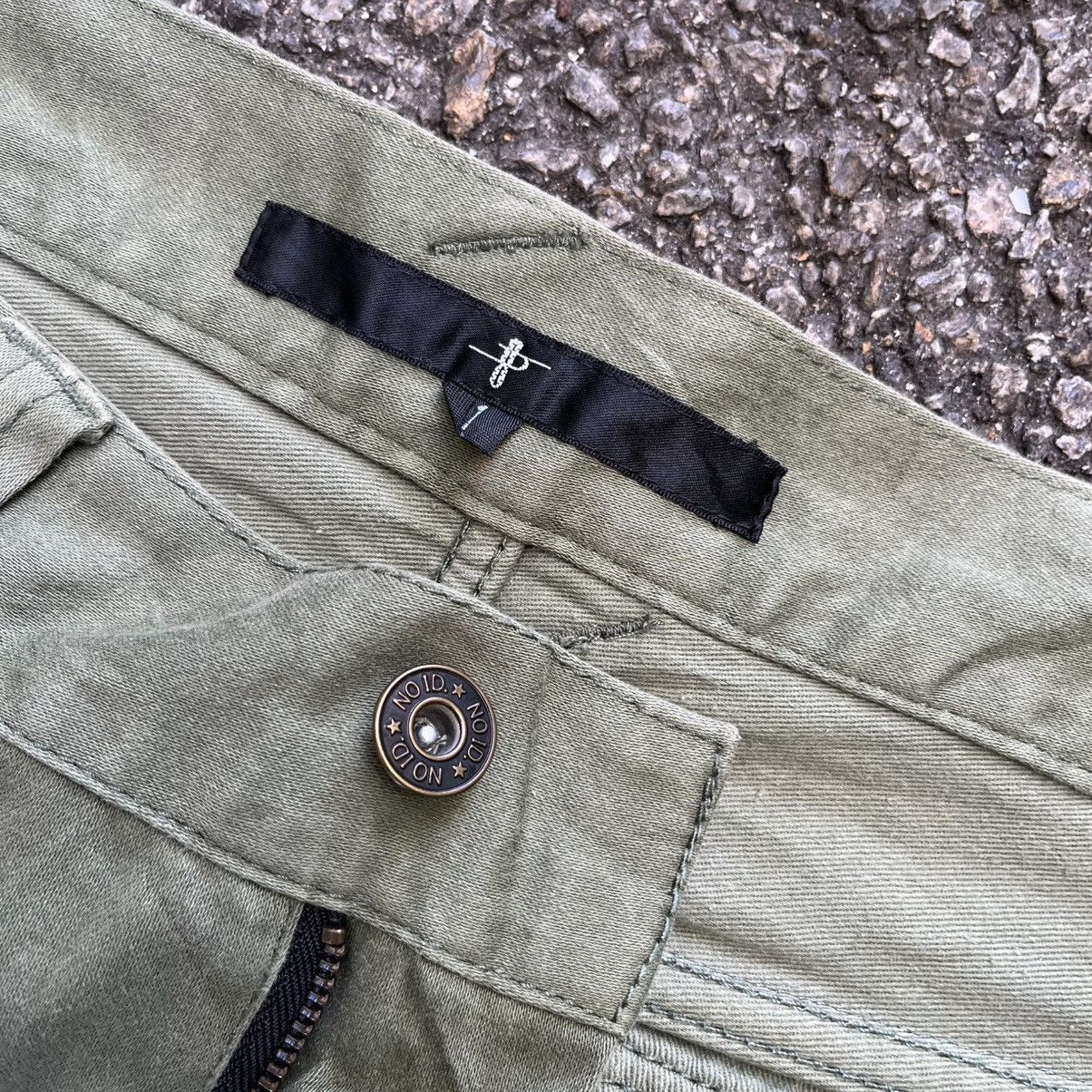Hysteric Glamour Flared Cargo Green Pants NO ID Japan Multi Pockets Bootcut Size US 29 - 8 Thumbnail