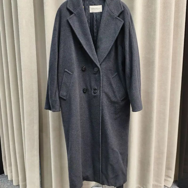 Max Mara MaxMara Gray Wool Ladies' Coat 0089 Size XL / US 12-14 / IT 48-50 - 1 Thumbnail