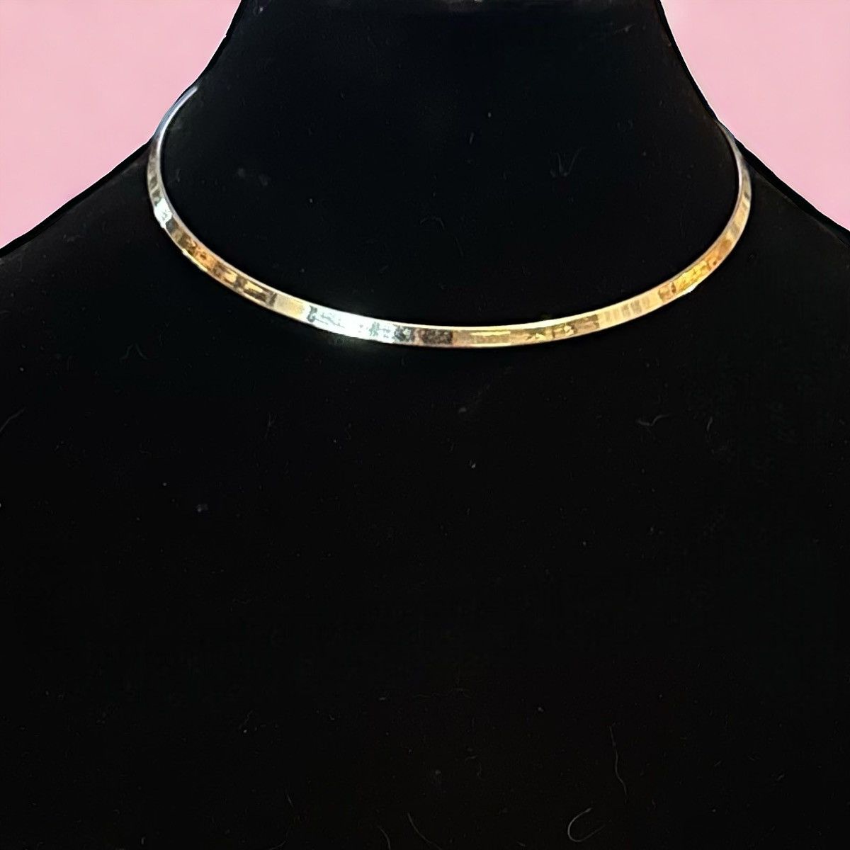 Other Gold tone omega hoop necklace Size ONE SIZE - 1 Thumbnail