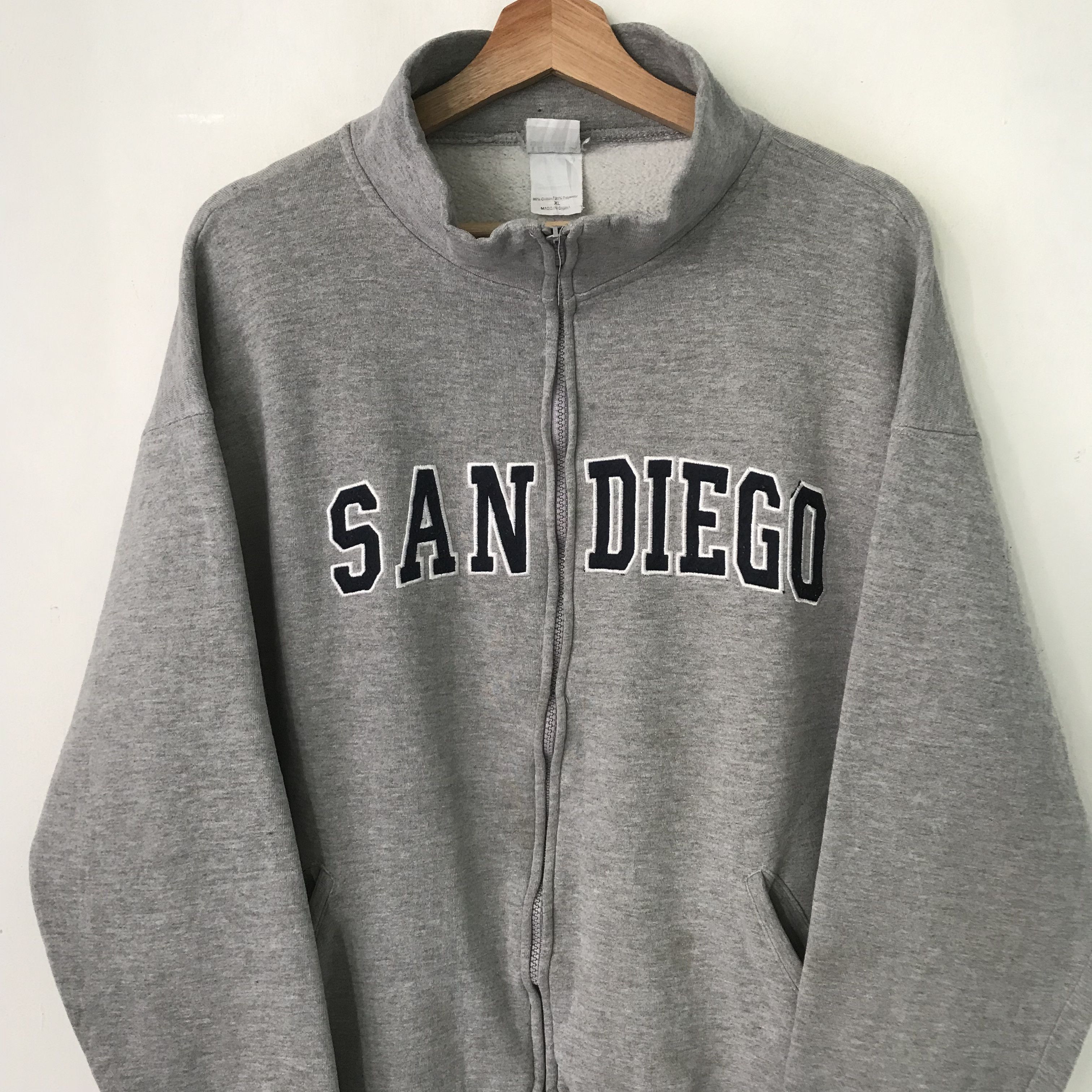 Alice San Diego Vintage San Diego Grey Sweater Xlarge - 388 Size US XL / EU 56 / 4 - 3 Thumbnail