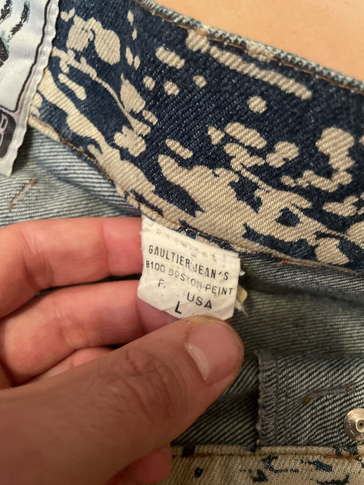 Jean Paul Gaultier Jean Paul Gaultier vintage bleach runaway denim overall L Size US 36 / EU 52 - 5 Thumbnail