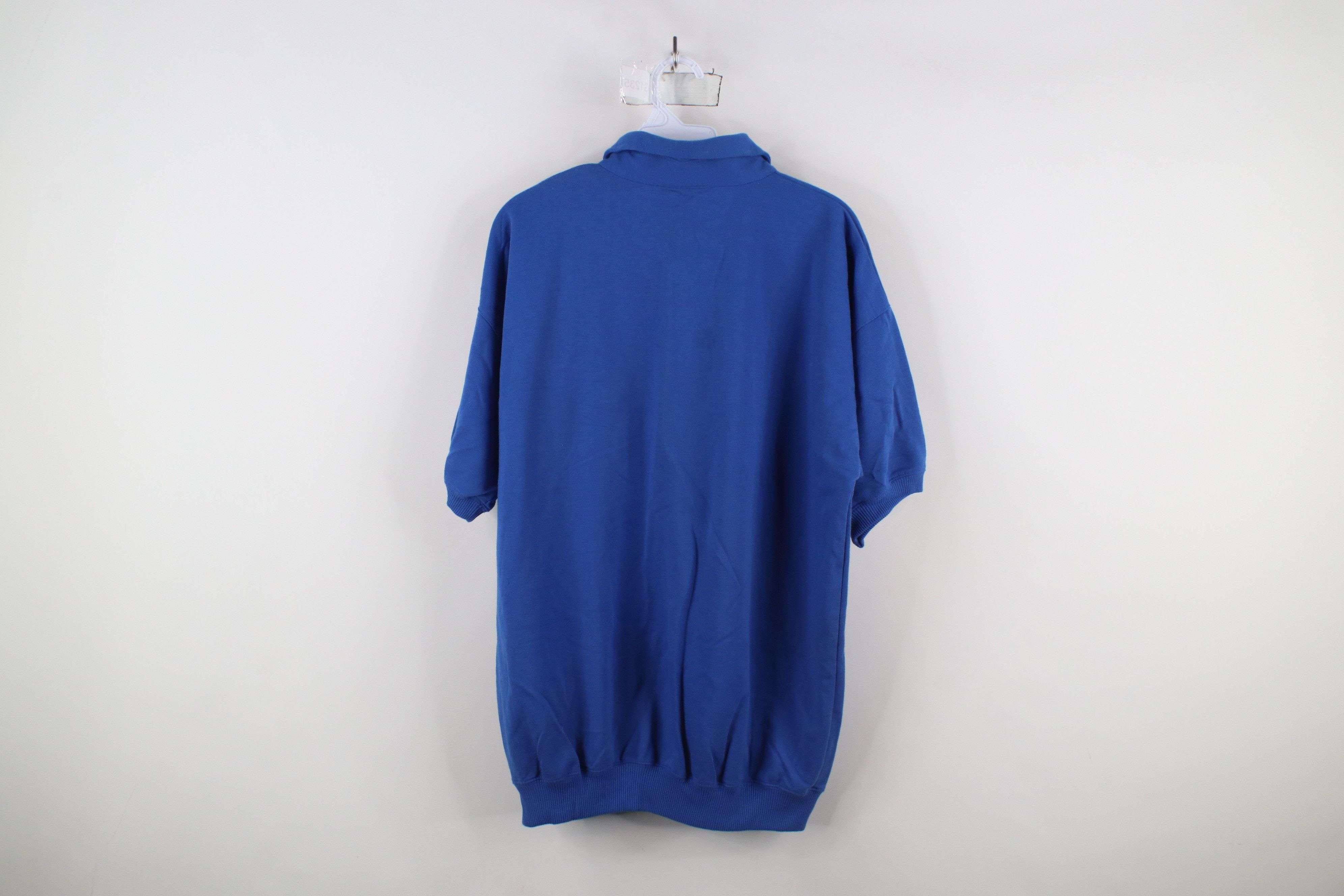 Vintage Vintage 90s Streetwear Short Sleeve Pullover Polo Shirt Blue Size US L / EU 52-54 / 3 - 10 Thumbnail