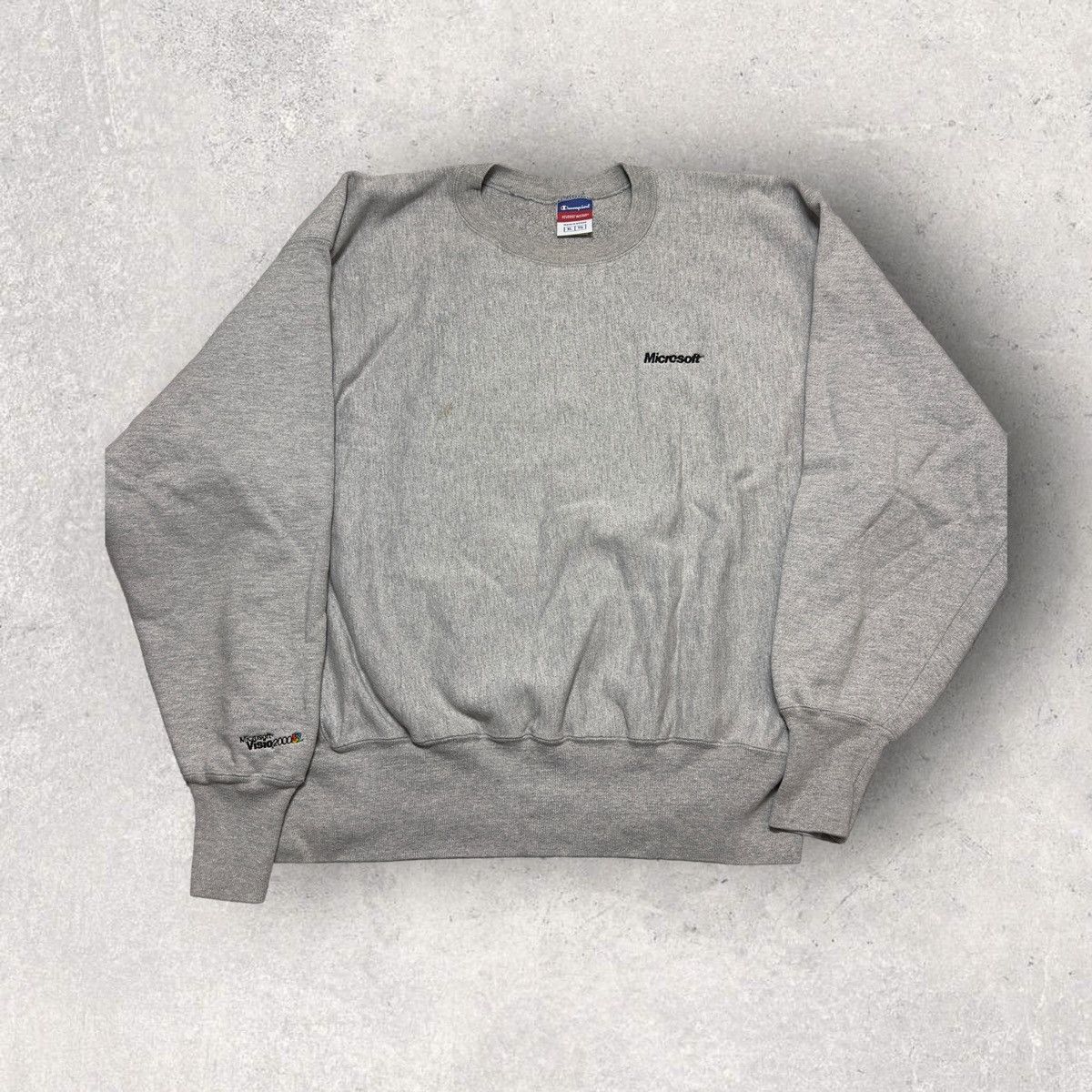Champion × Microsoft × Vintage Vintage Microsoft Visio 2000 sweatshirt Size US XL / EU 56 / 4 - 1 Thumbnail