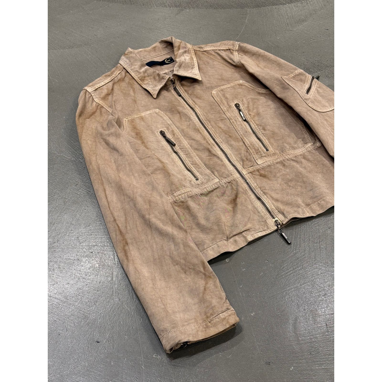 Roberto Cavalli 2001 Cavalli faded zipper light jacket Size US L / EU 52-54 / 3 - 3 Thumbnail