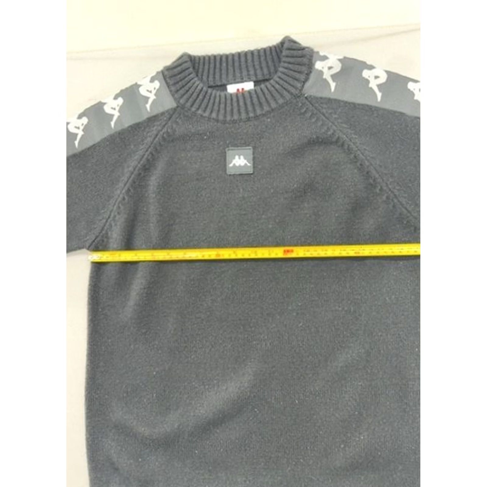 Kappa Kappa Unisex Crewneck Sweater Black Medium Long Sleeve Logo Knit Size US M / EU 48-50 / 2 - 7 Thumbnail