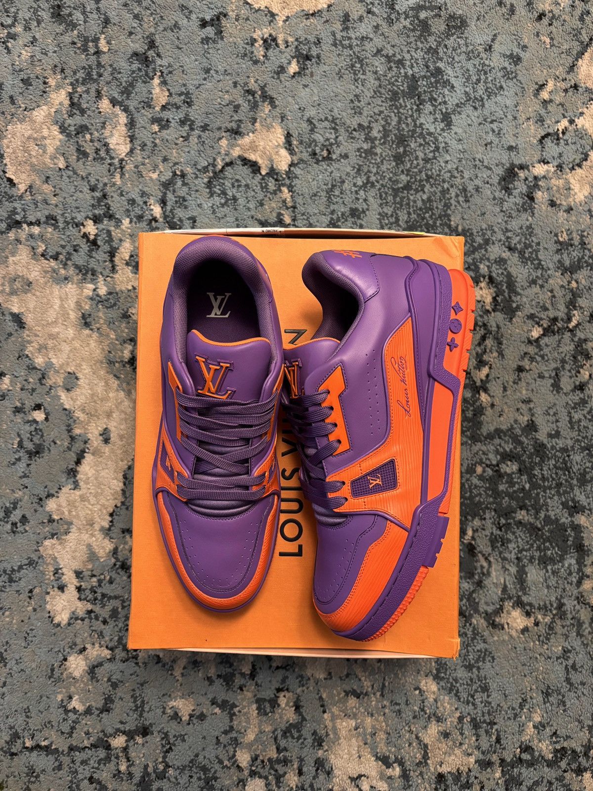 Louis Vuitton Louis Vuitton Trainer Purple/Orange 8LV (9-9.5US) Brand New Size US 9.5 / EU 42-43 - 1 Thumbnail