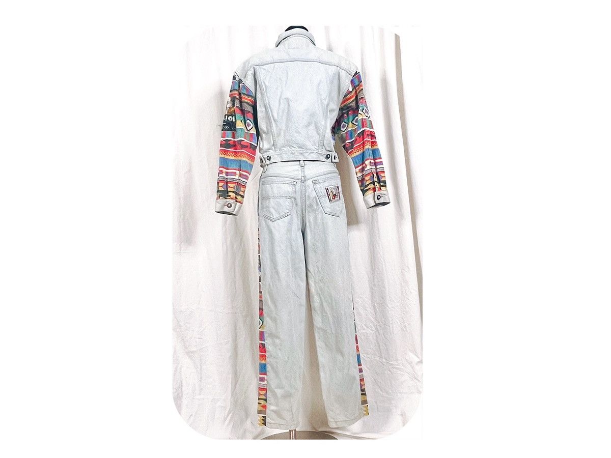 Other VTG 80s Jou Jou Navajo Printed Jacket + Pants Denim Tuxedo 9 Size 31" - 2 Thumbnail
