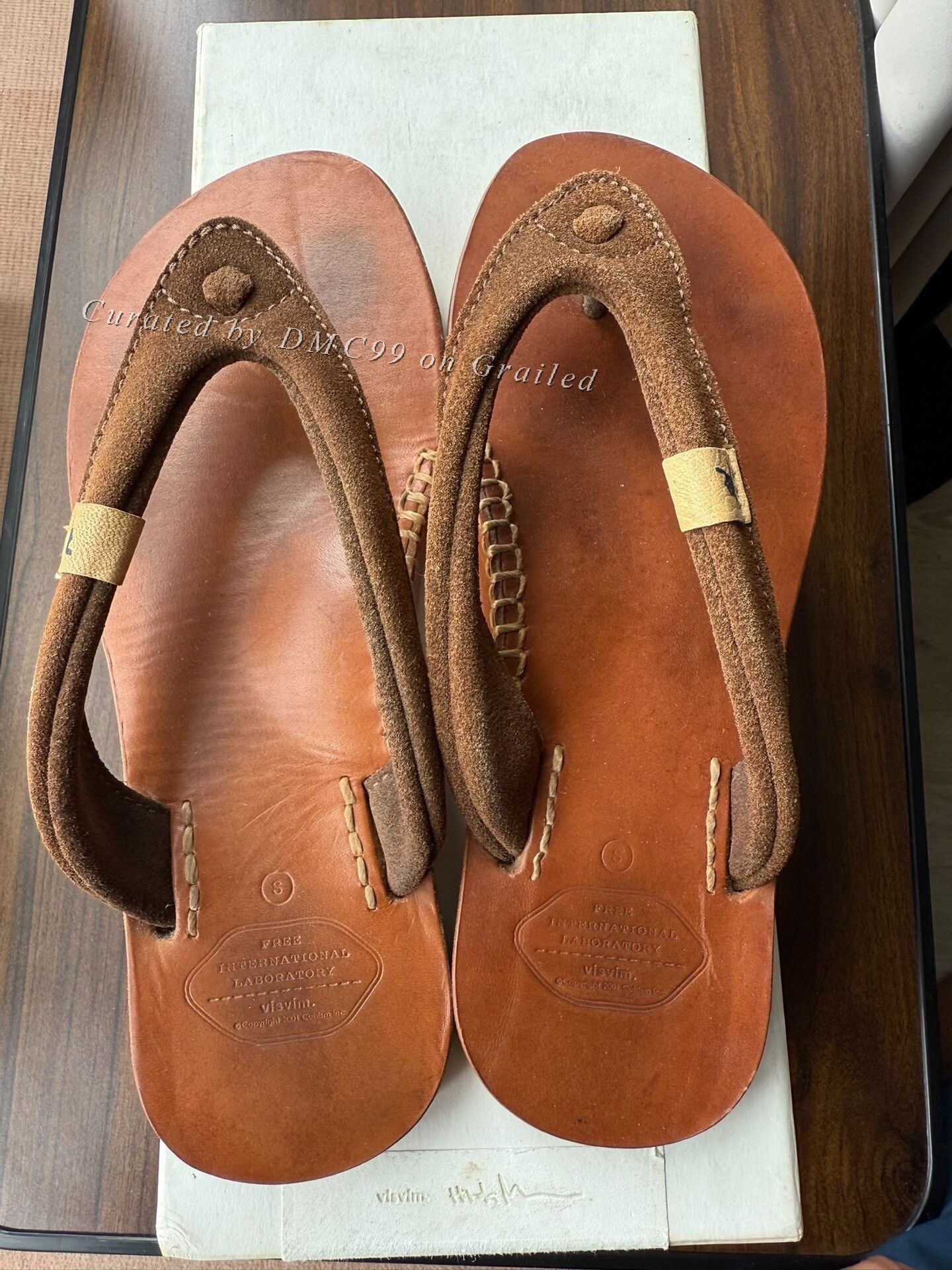Visvim Hana Sandal-Folk - Brown - M3 | Grailed