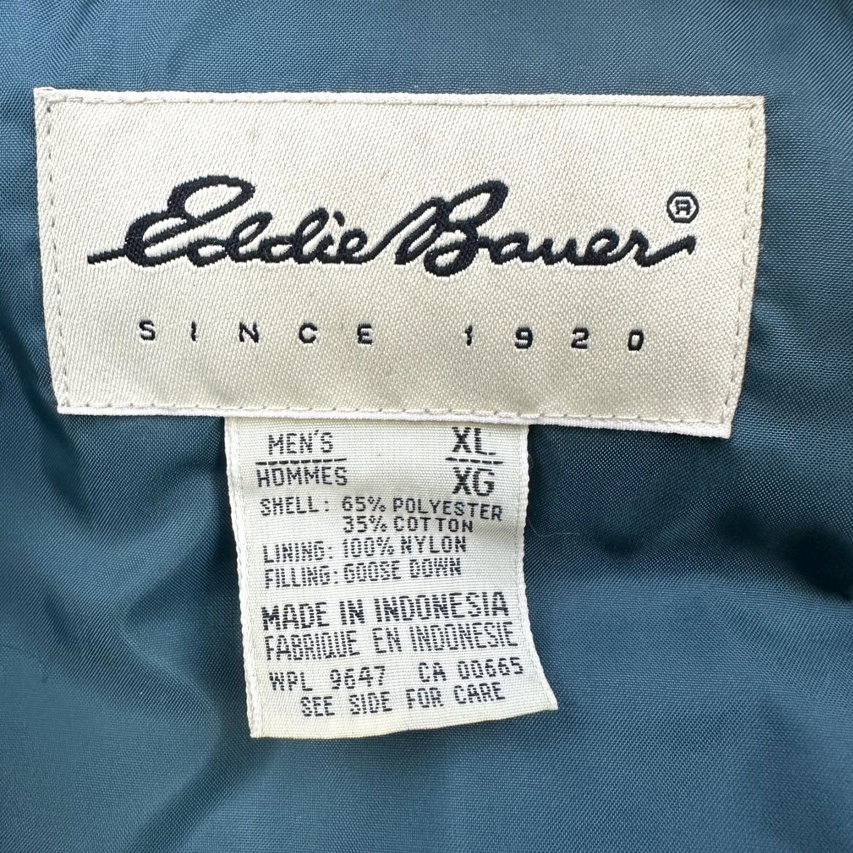 Eddie Bauer Eddie Bauer Vest Mens XL Gray Goose Down Puffer Quilted Insulated Snap Pockets Size US XL / EU 56 / 4 - 6 Thumbnail
