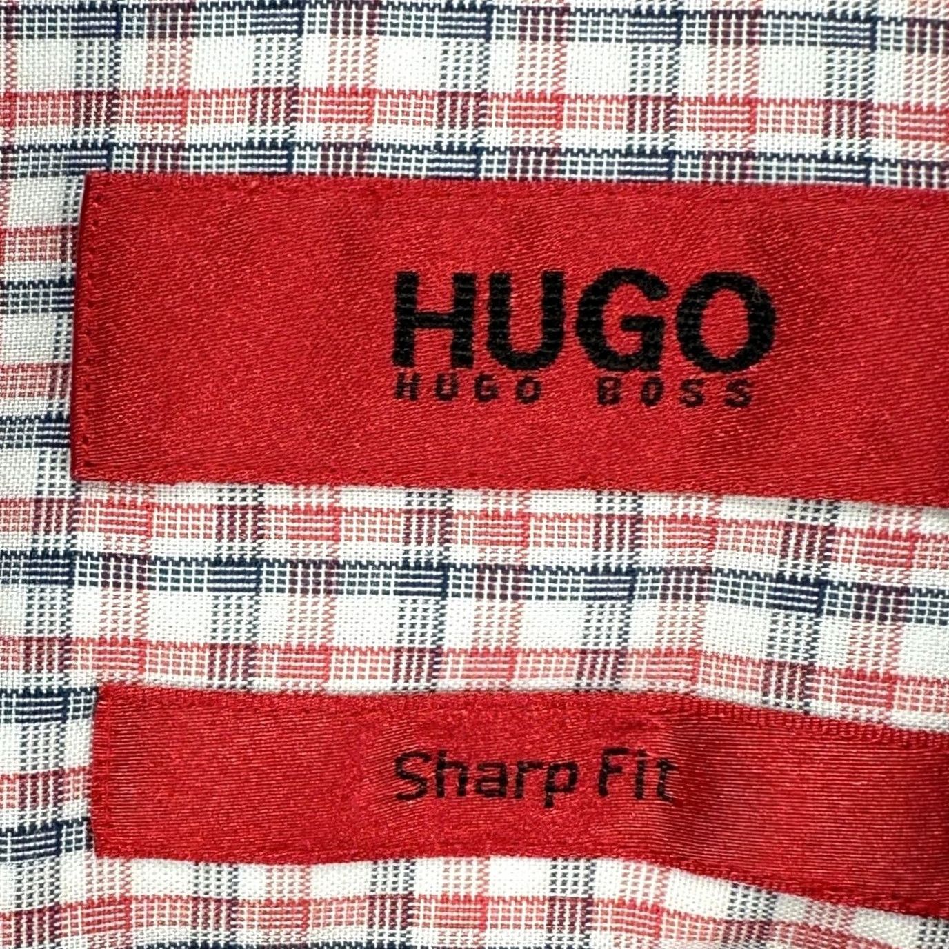 Hugo Boss Hugo Boss Shirt Dress Mens 16 32-33 Blue Red Plaid Long Sleeve Button Up Shirt XXXXXX Size 42R - 4 Thumbnail