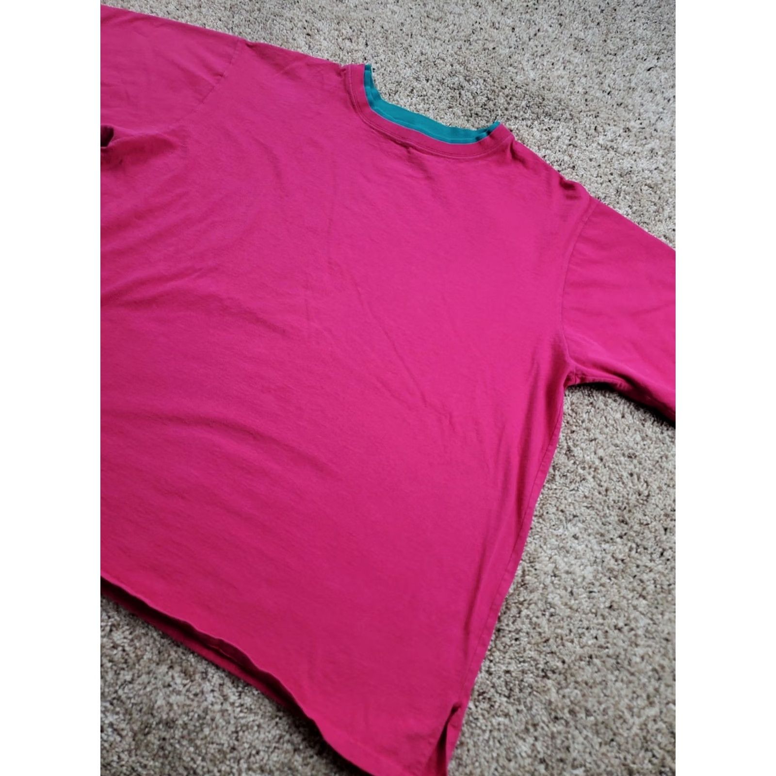 Hanes Hanes Her Way T Shirt 2XL Womens Pink Short Sleeve Cotton Crew Neck 90s Vintage Hanes Pink 2XL Womens 90s Shirt Size XXL / US 16-18 / IT 52-54 - 2 Thumbnail