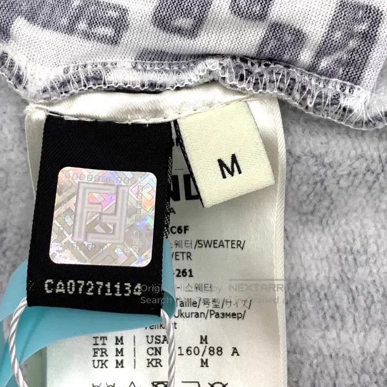 Fendi Fendi Blue tie-dye double F monogram all-over print cotton Size M / US 6-8 / IT 42-44 - 6 Thumbnail