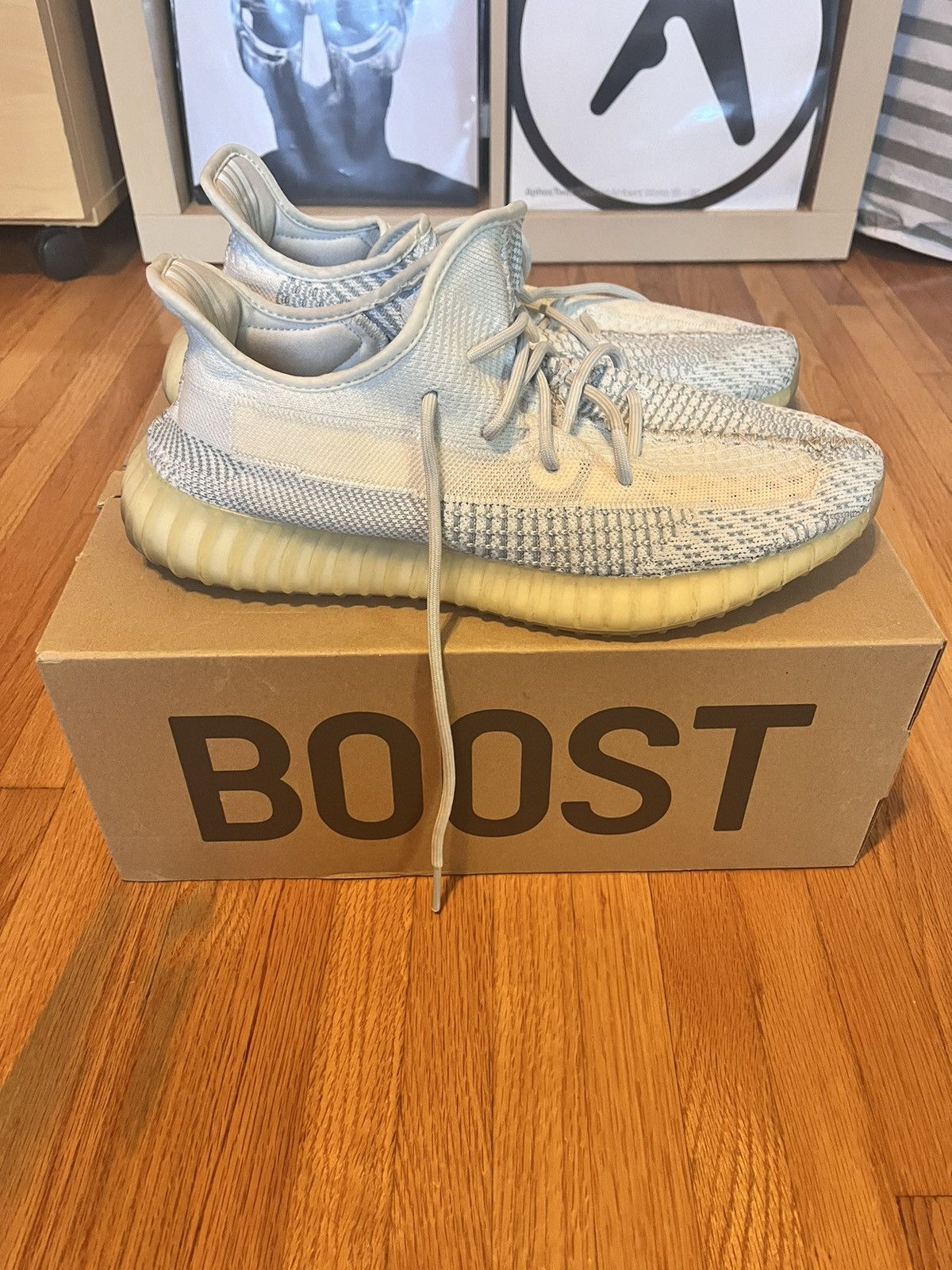 Adidas × Kanye West × Yeezy Yeezy 350 Boost v2 Cloud White Reflective Size US 12 / EU 45 - 1 Thumbnail