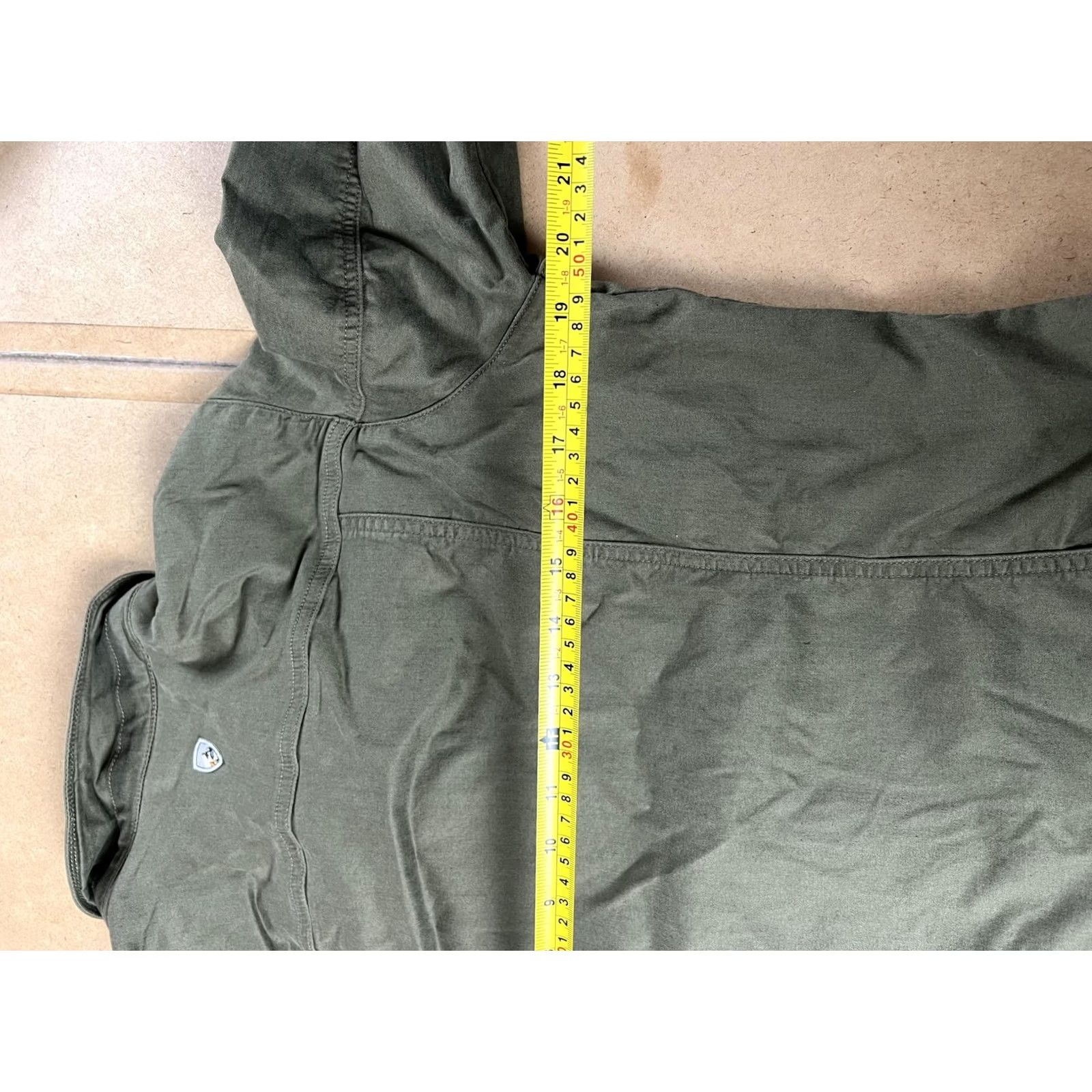Vintage Kuhl Jacket Unisex L Green Military Collared Pockets Twill Short Casual Size 36" / US 14 / IT 50 - 6 Thumbnail