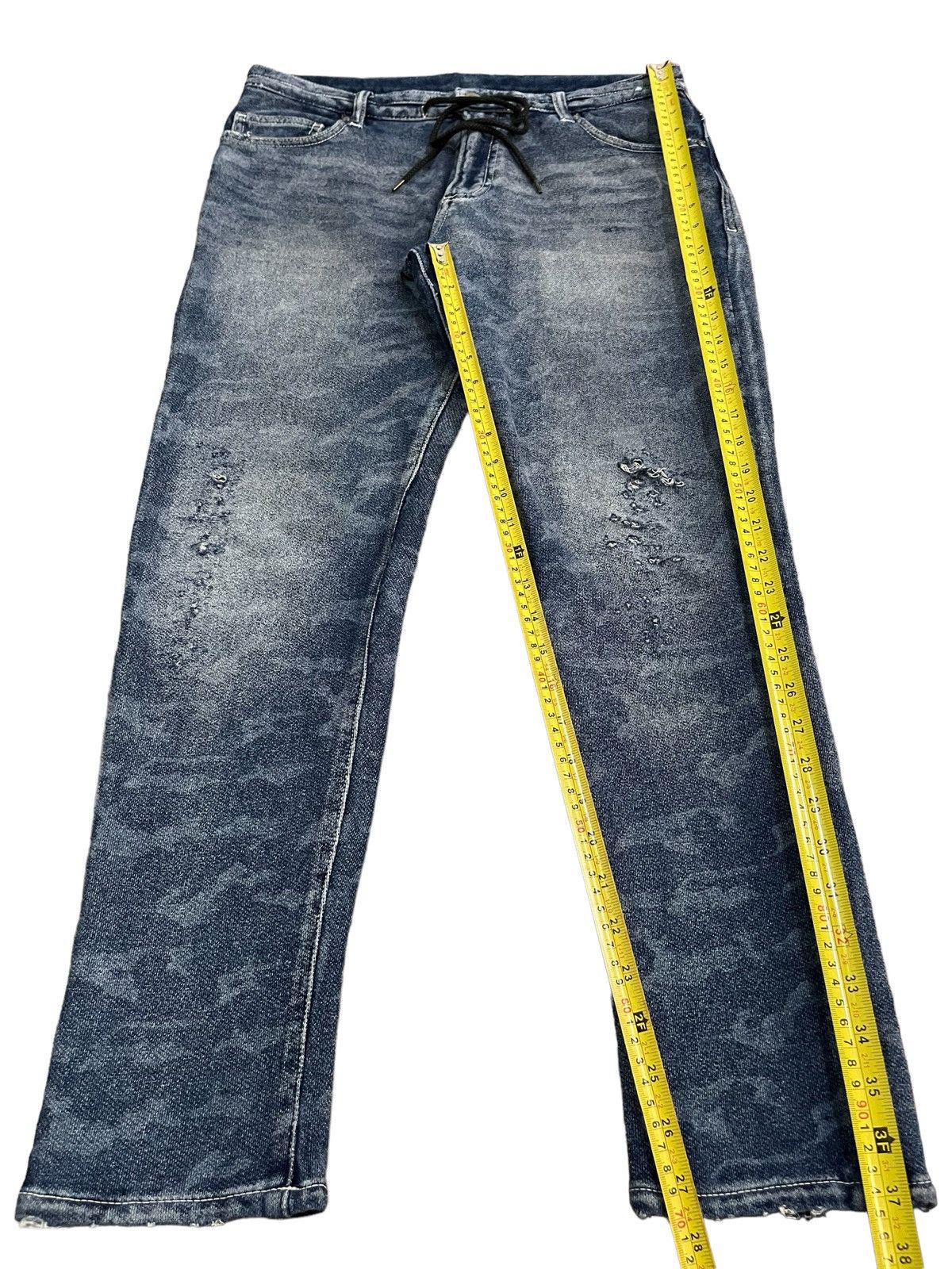 5351 POUR LES HOMMES 5351 Pour Les Homme Acid Wash Embosed Printed Distress Pants Size US 32 / EU 48 - 20 Thumbnail