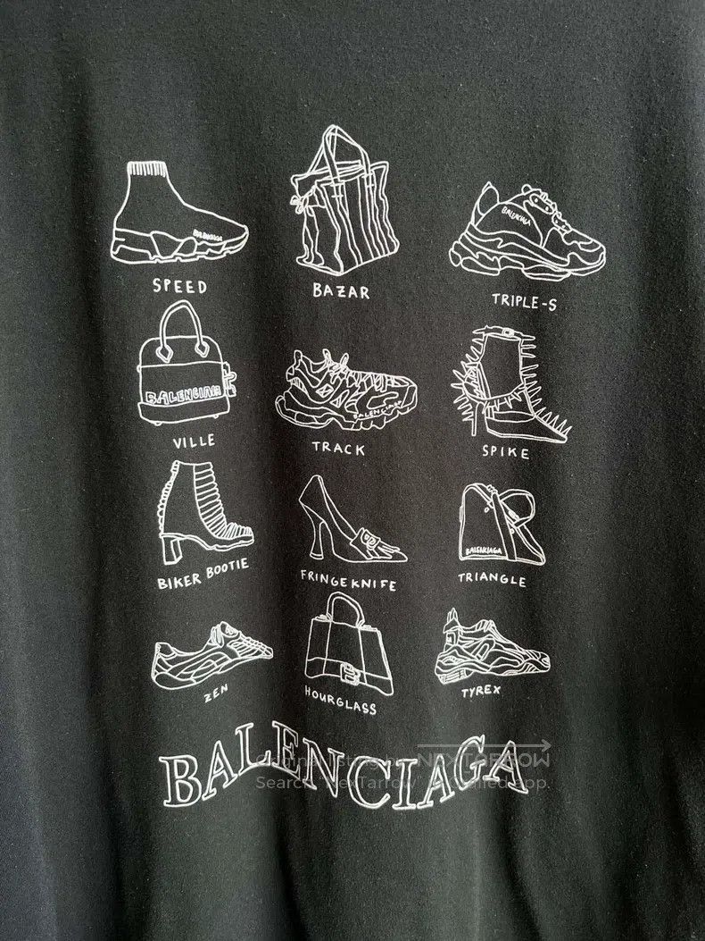 Balenciaga Balenciaga Sneakers Collection Pattern Short Sleeve Size US XS / EU 42 / 0 - 5 Thumbnail