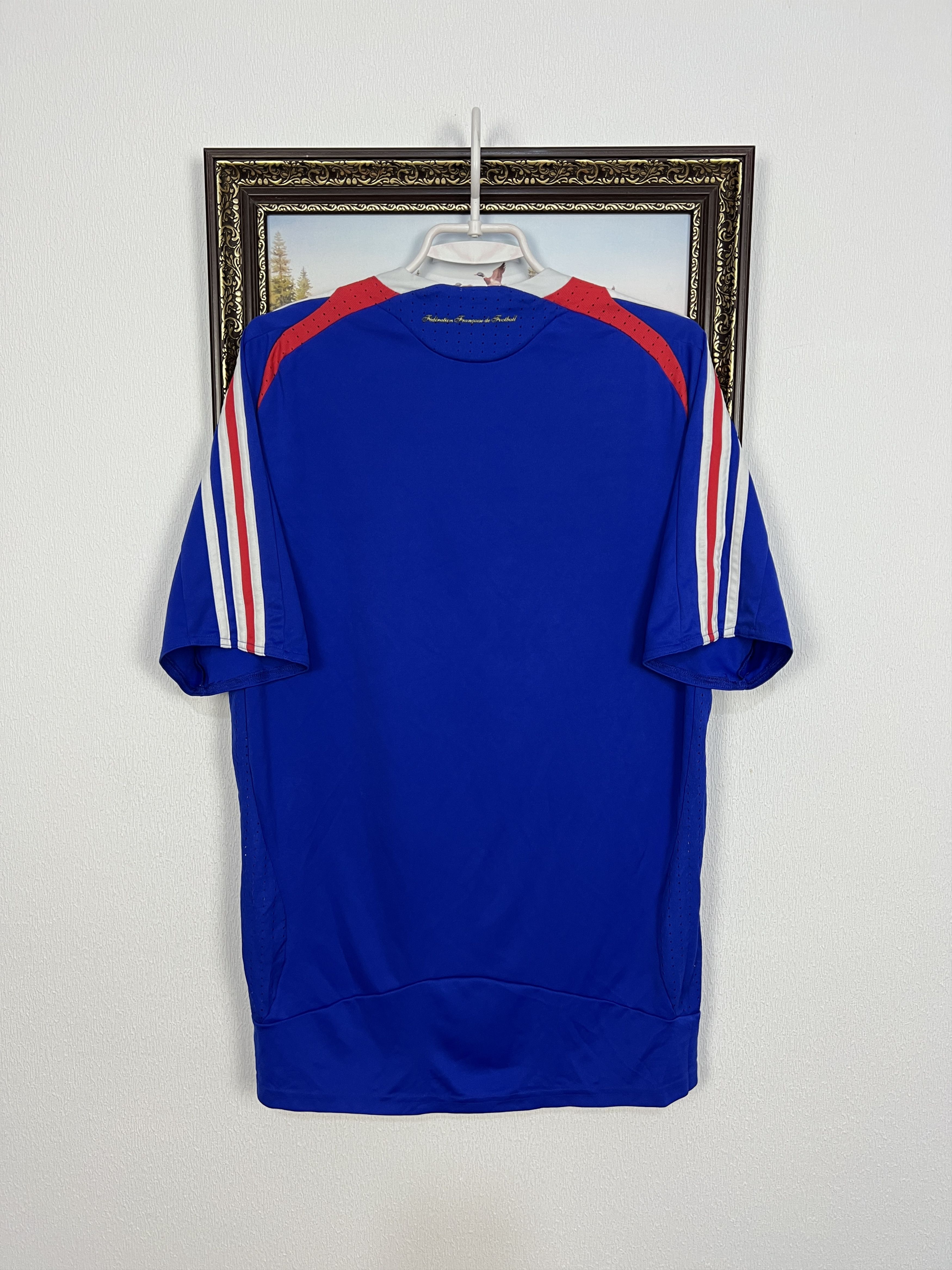 Adidas France Home football shirt 2007 Soccer Adidas Blue Jersey Size US M / EU 48-50 / 2 - 11 Thumbnail