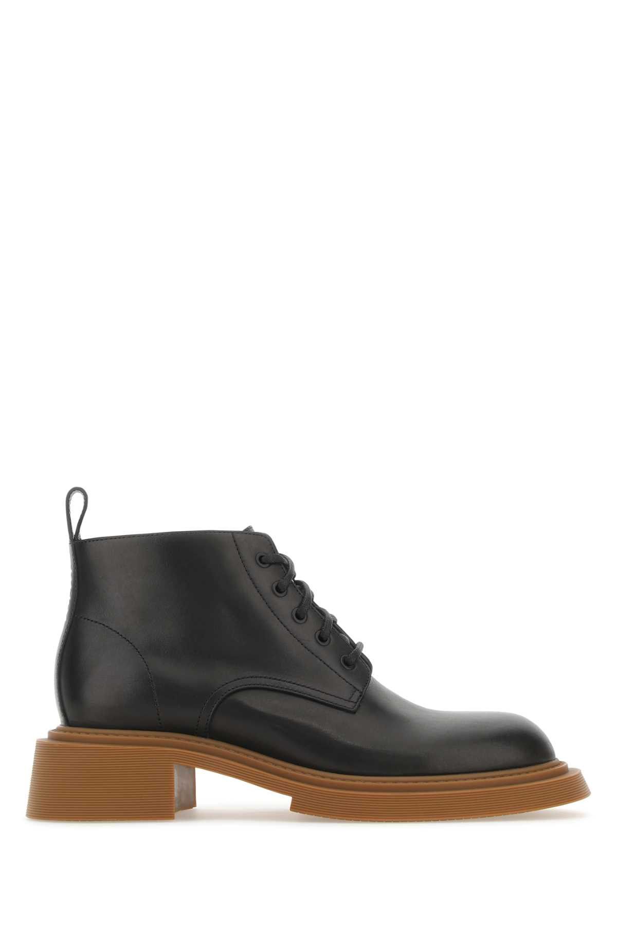image of Loewe Black Leather Ankle Boots, Men's (Size 9)