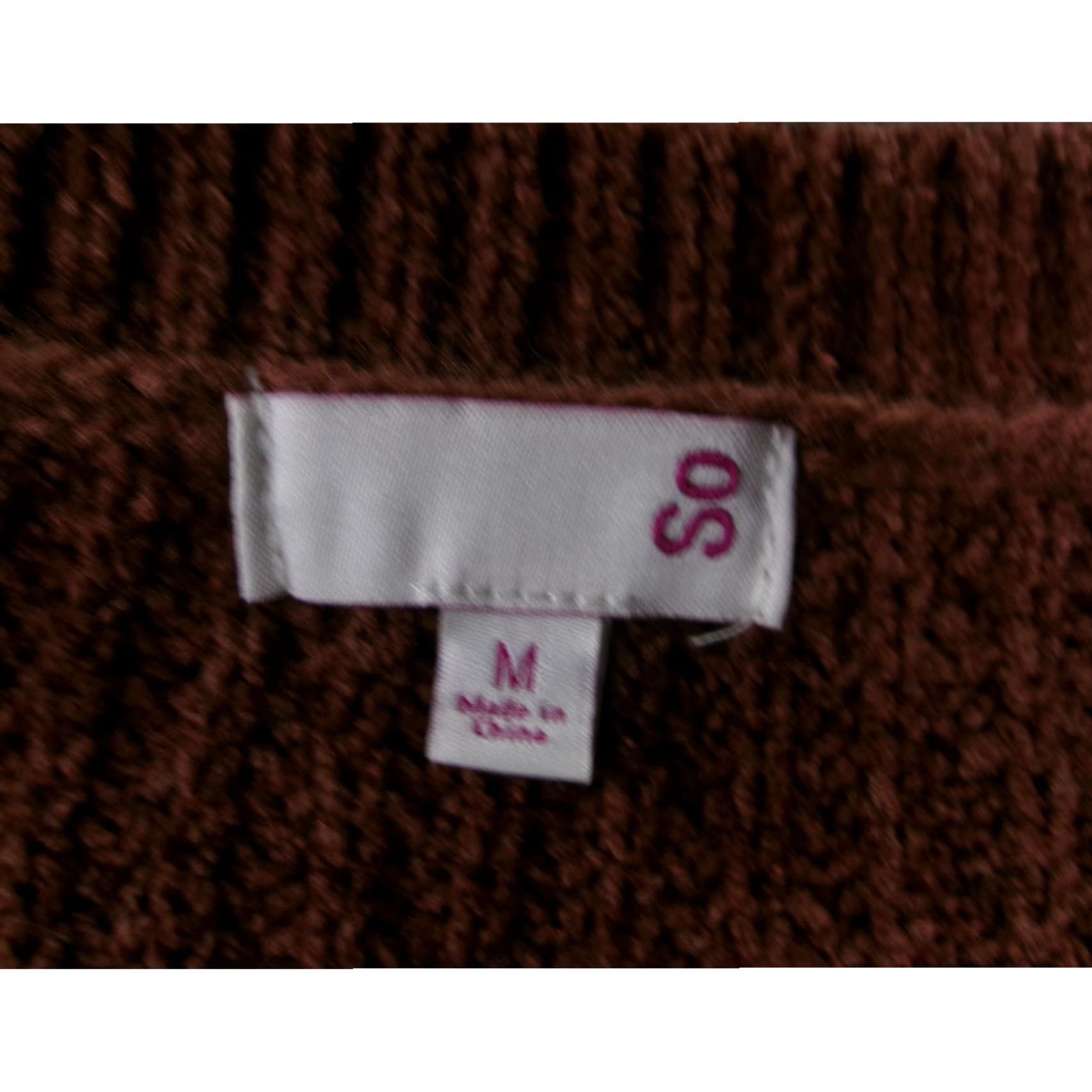 Vintage SO Sweater Womens Medium Rust Brown Oversized Ribbed Knit Cozy Lounge Size M / US 6-8 / IT 42-44 - 6 Thumbnail