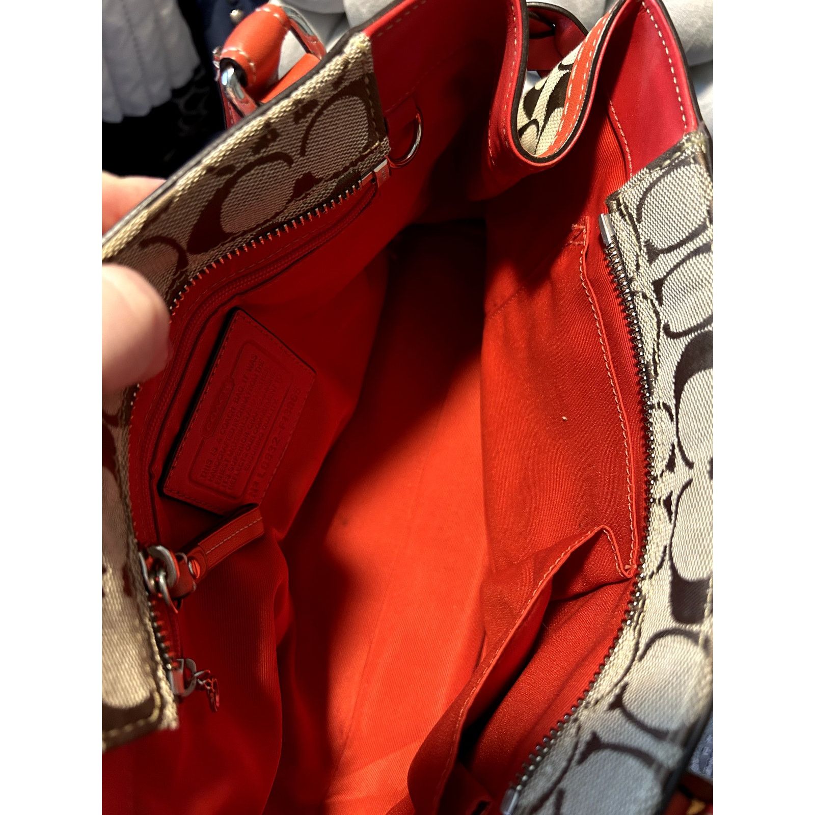 Coach Coach Signature Logo Hampton Red Braided Leather Size ONE SIZE - 10 Thumbnail
