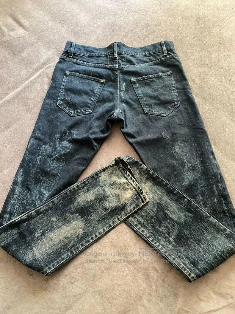 Saint Laurent Paris Saint Laurent Distressed Denim Jeans. Size US 30 / EU 46 - 3 Thumbnail