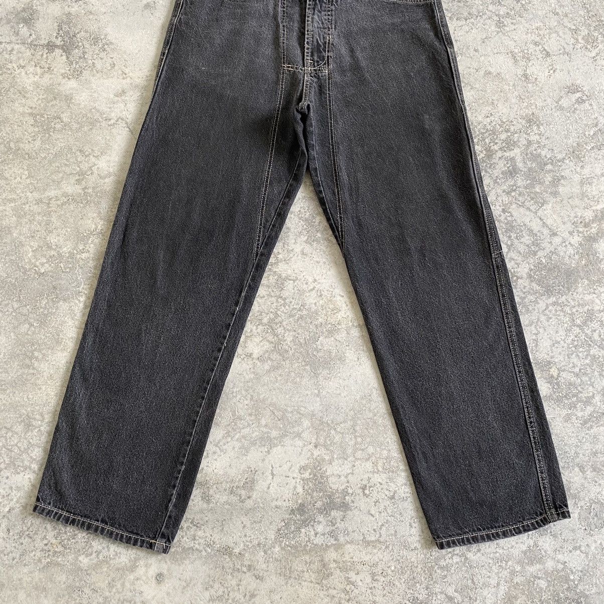 Marithe + Francois Girbaud 2000’s MFG Relaxed Fit Ash Grey Work Denim Jeans Size US 32 / EU 48 - 3 Thumbnail