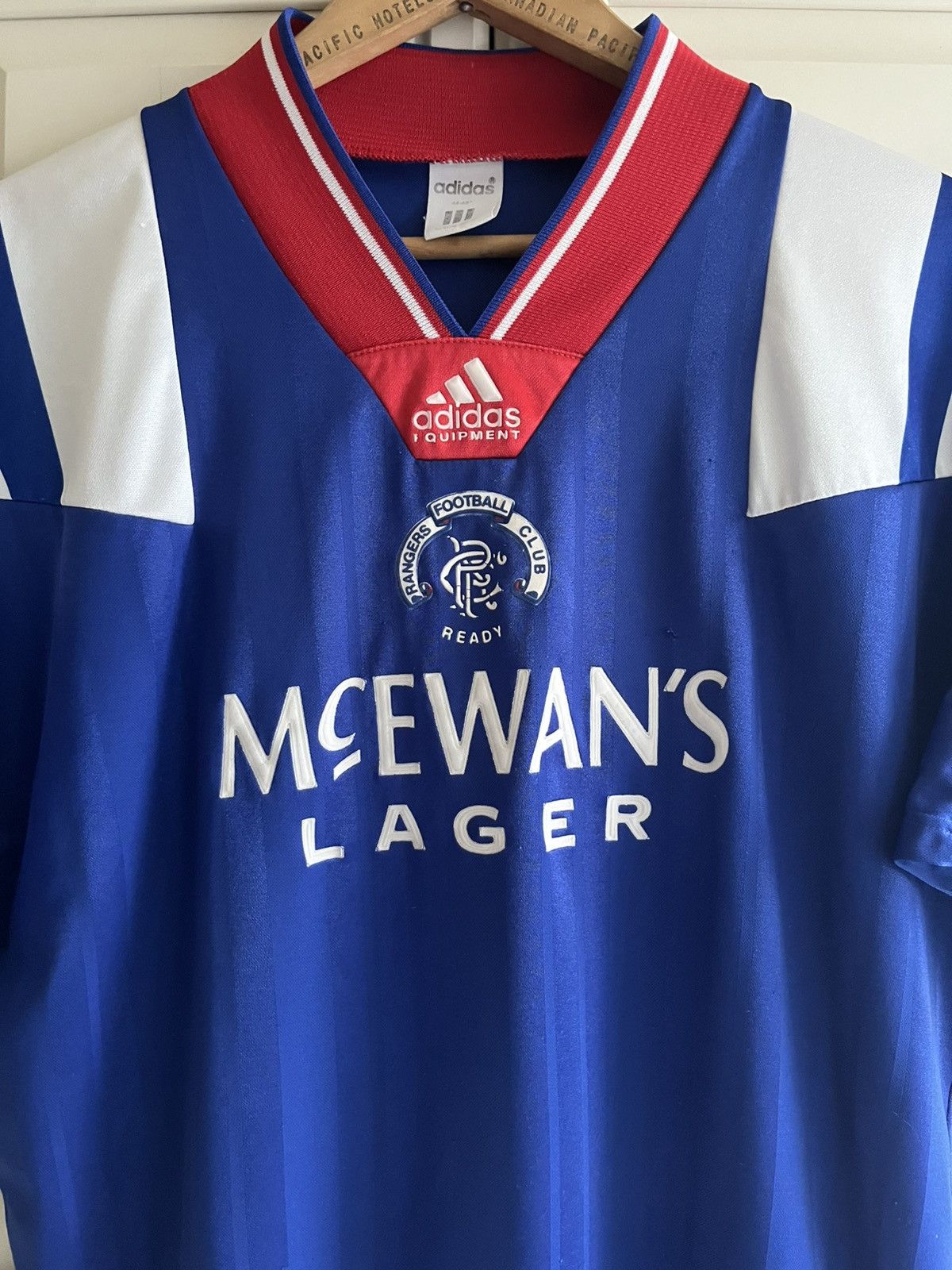 Adidas Vintage Adidas Glasgow Rangers 1992-94 Home Soccer Jersey Size US XL / EU 56 / 4 - 2 Thumbnail
