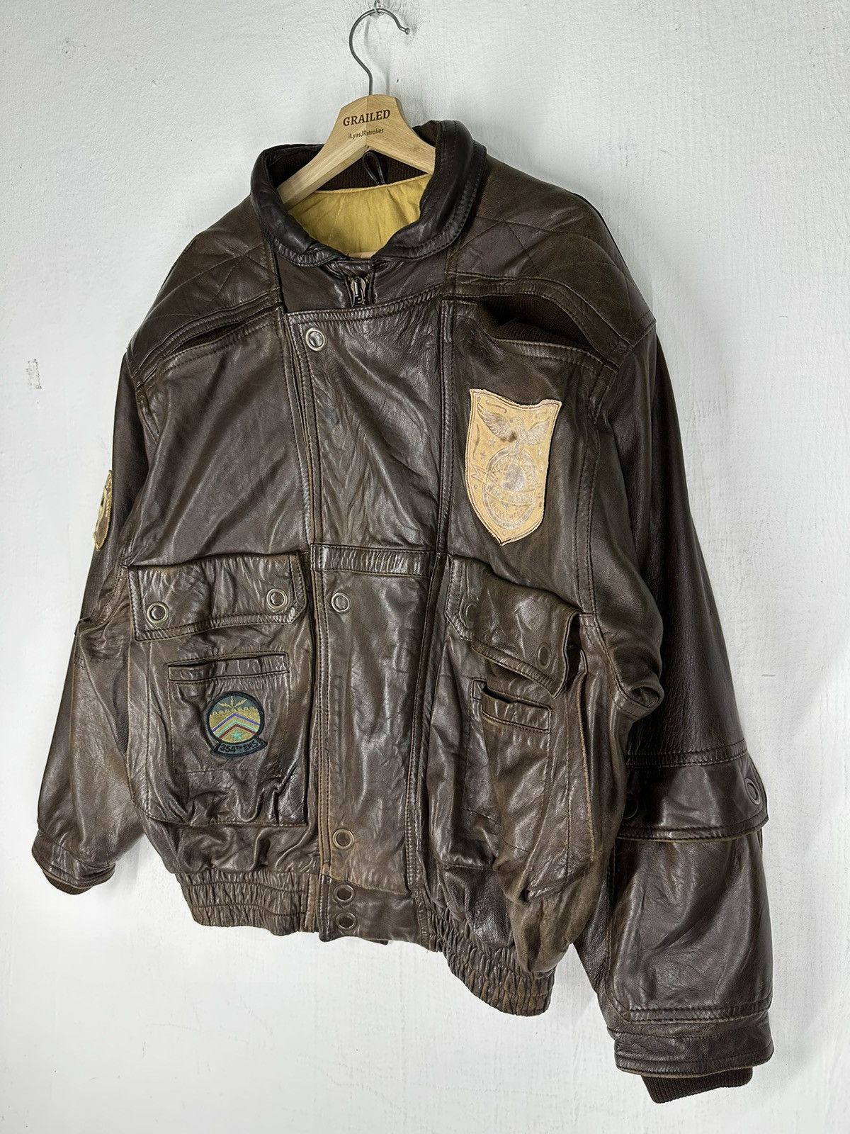 Leather Vintage Mac Keen Corp Sport Leather Jacket Size US L / EU 52-54 / 3 - 4 Thumbnail