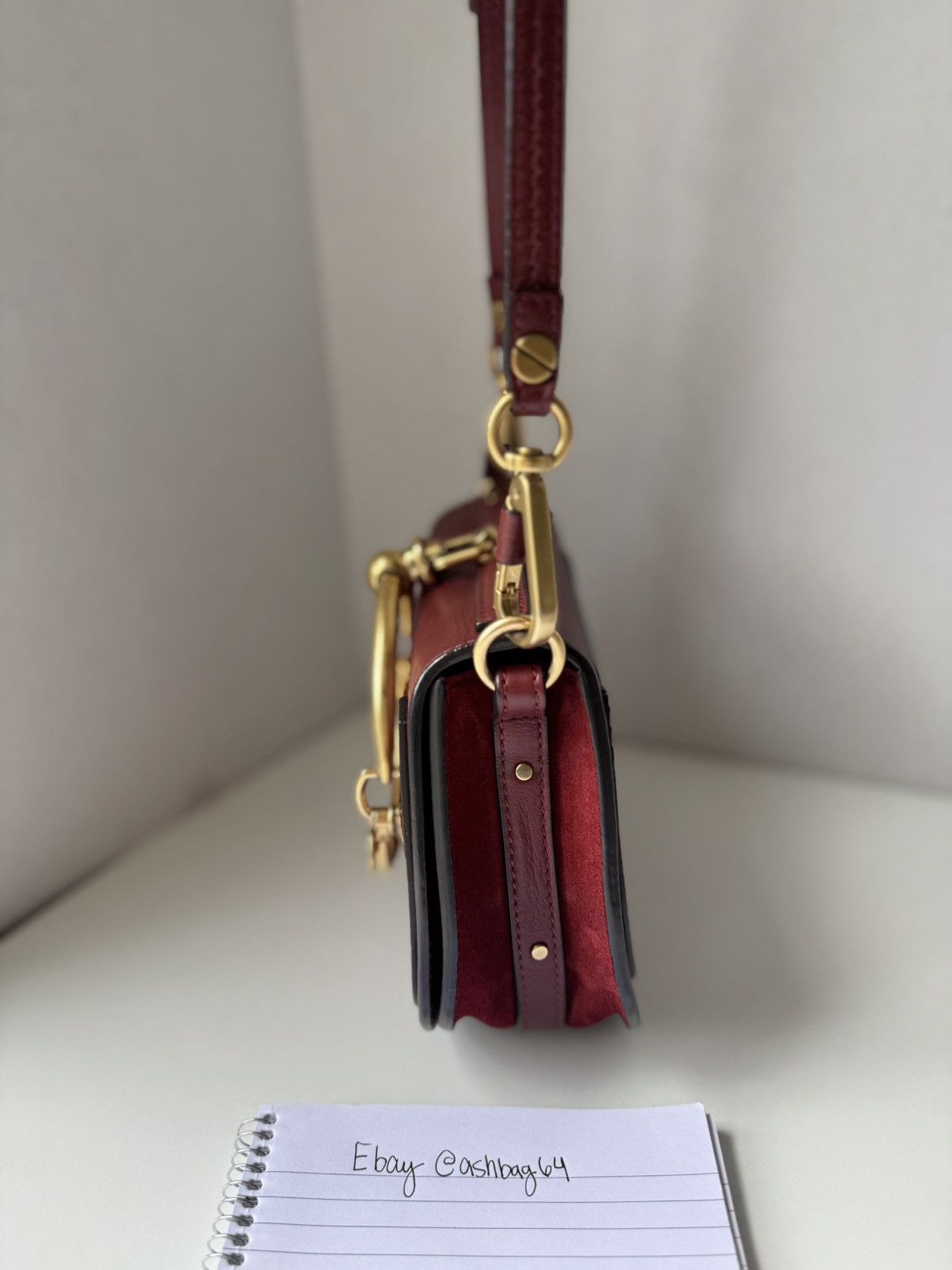 Chloe Chloé Nile Minaudière Bracelet Bag Burgundy Size ONE SIZE - 7 Thumbnail