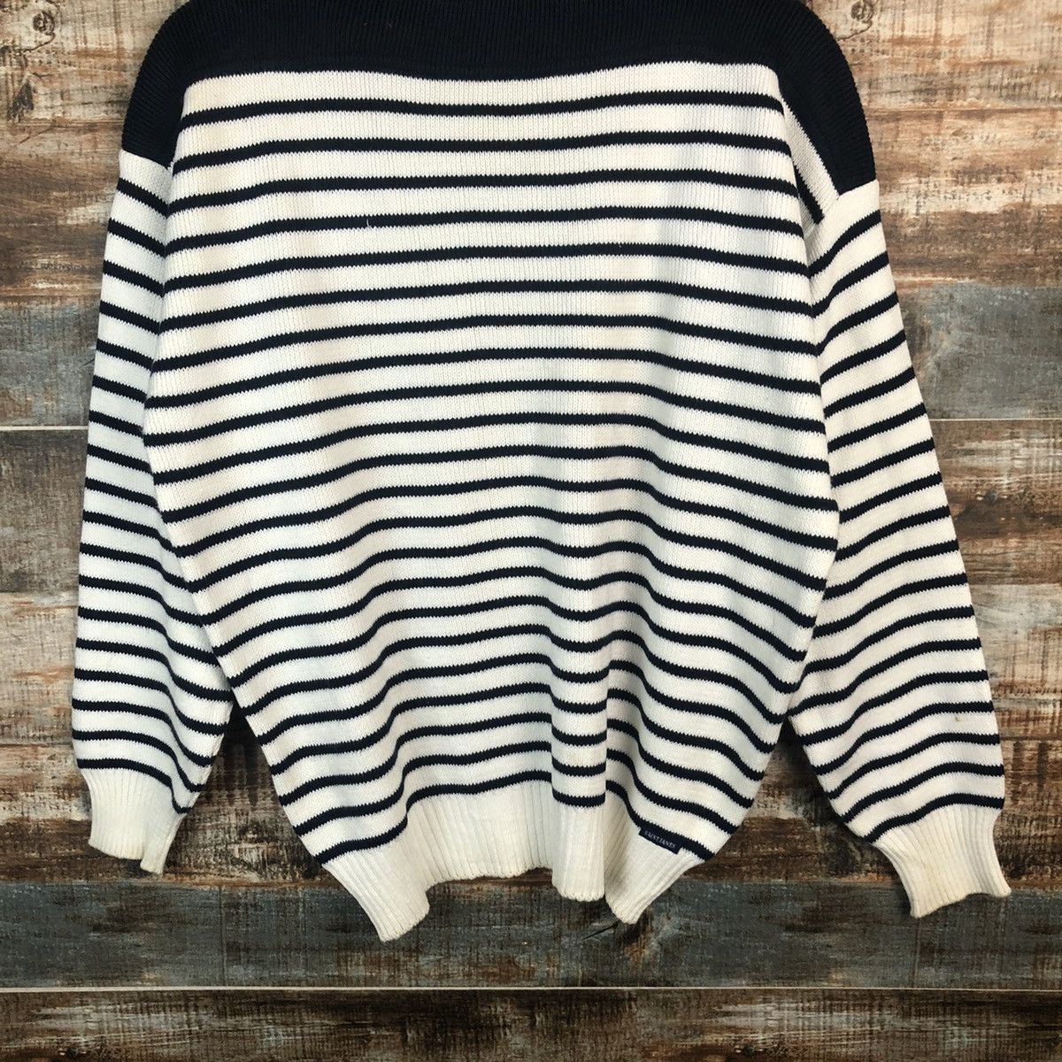 OVER THE STRiPES × Saint James Saint James Stripe White Knitwear #A1867 Size L / US 10 / IT 46 - 6 Thumbnail
