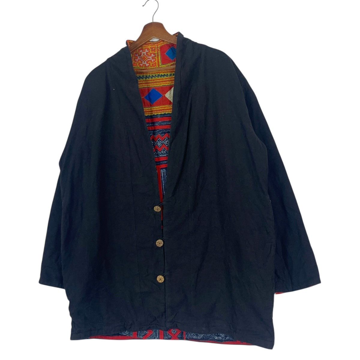 Japanese Brand × Vintage Vintage Japanese Brand Made In Thailand Black Coat Size US M / EU 48-50 / 2 - 3 Thumbnail