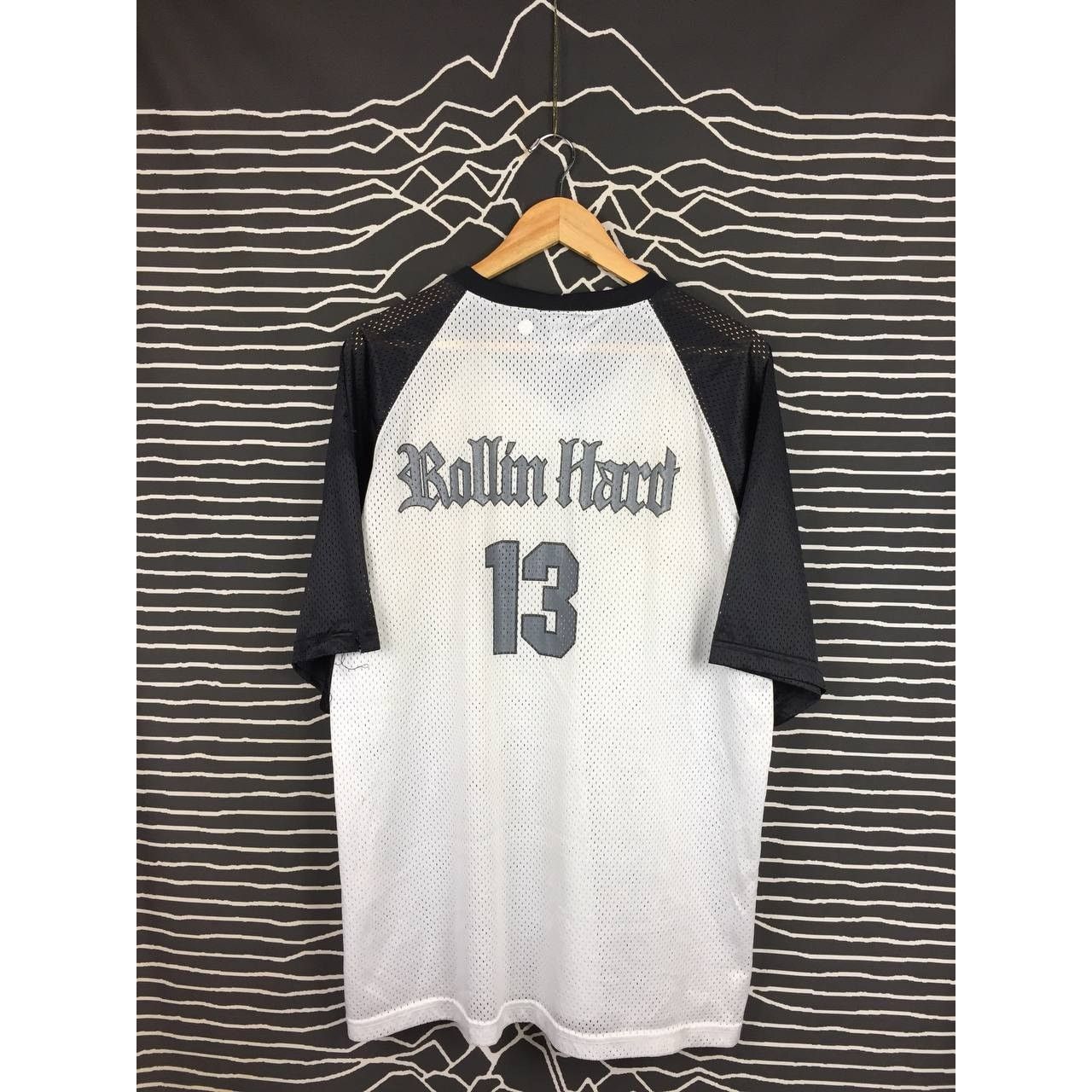 Vintage Vtg Distressed Rollin Hard Lowrider Street Style Mesh Jersey Size US XL / EU 56 / 4 - 2 Thumbnail