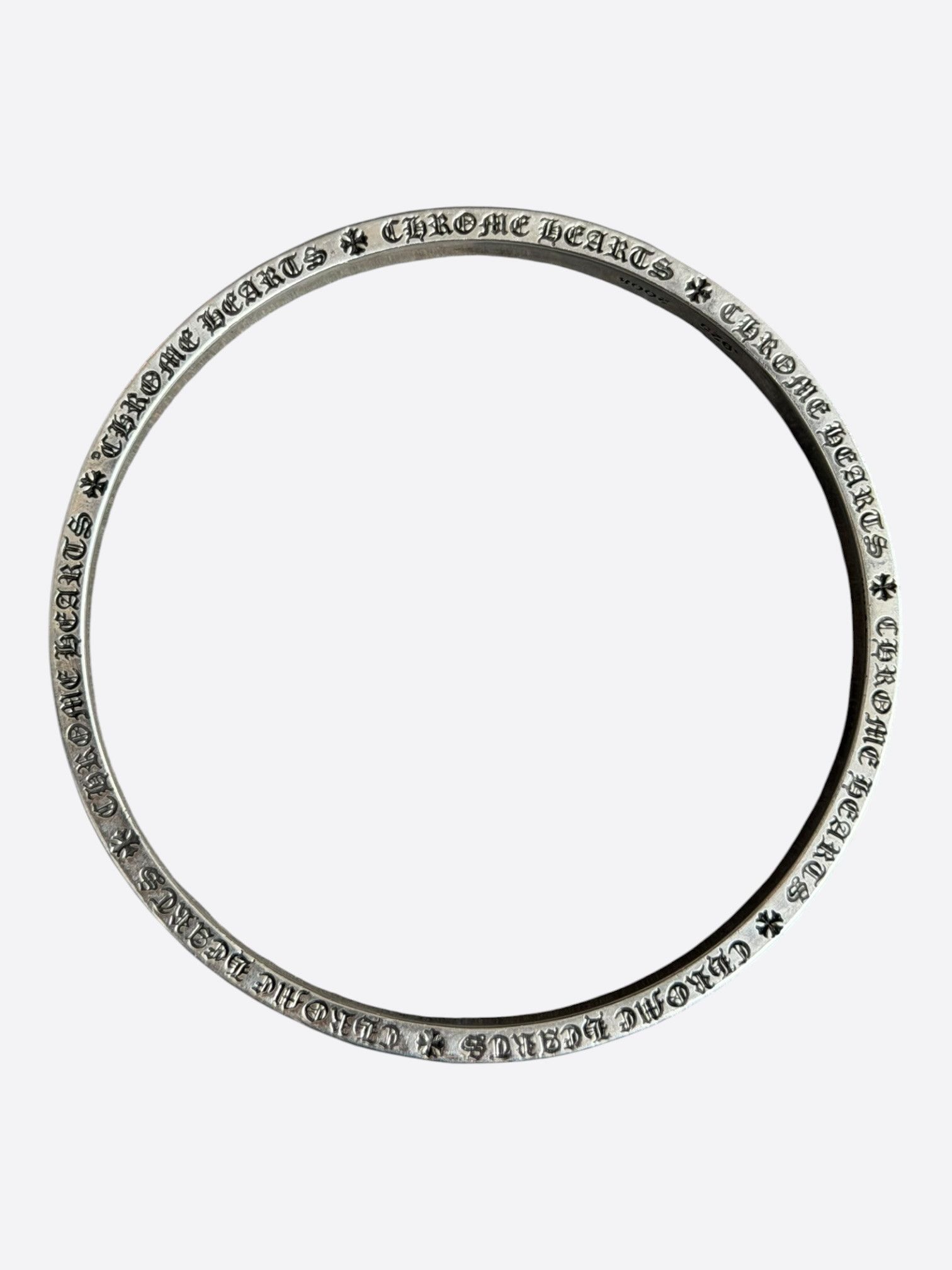 Chrome Hearts Chrome Hearts Silver Spacer Bangle Bracelet Size ONE SIZE - 3 Thumbnail