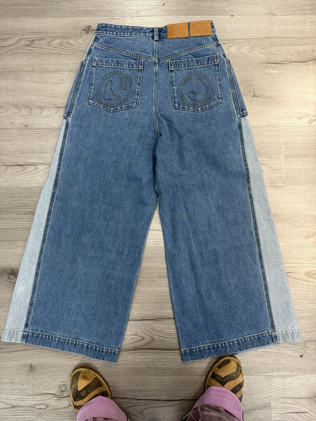 Other Nevereevern Bubbles Wide Leg Denim Size US 38 / EU 54 - 2 Thumbnail