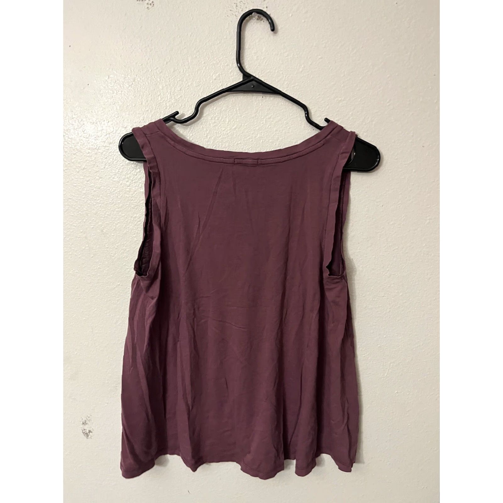 Gap GAP Womens Tank Top V-Neck Solid Maroon Size S Small Modern Shirt - Womens Size S / US 4 / IT 40 - 2 Thumbnail