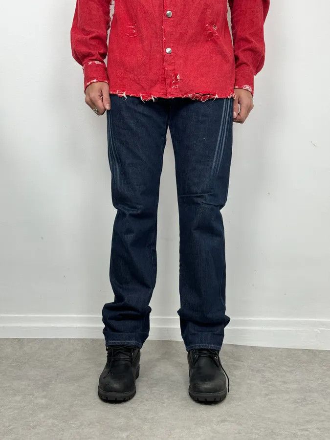 Marithe + Francois Girbaud 2000s Marithé + François Girbaud Large Navy Denim Jeans Size US 30 / EU 46 - 2 Thumbnail